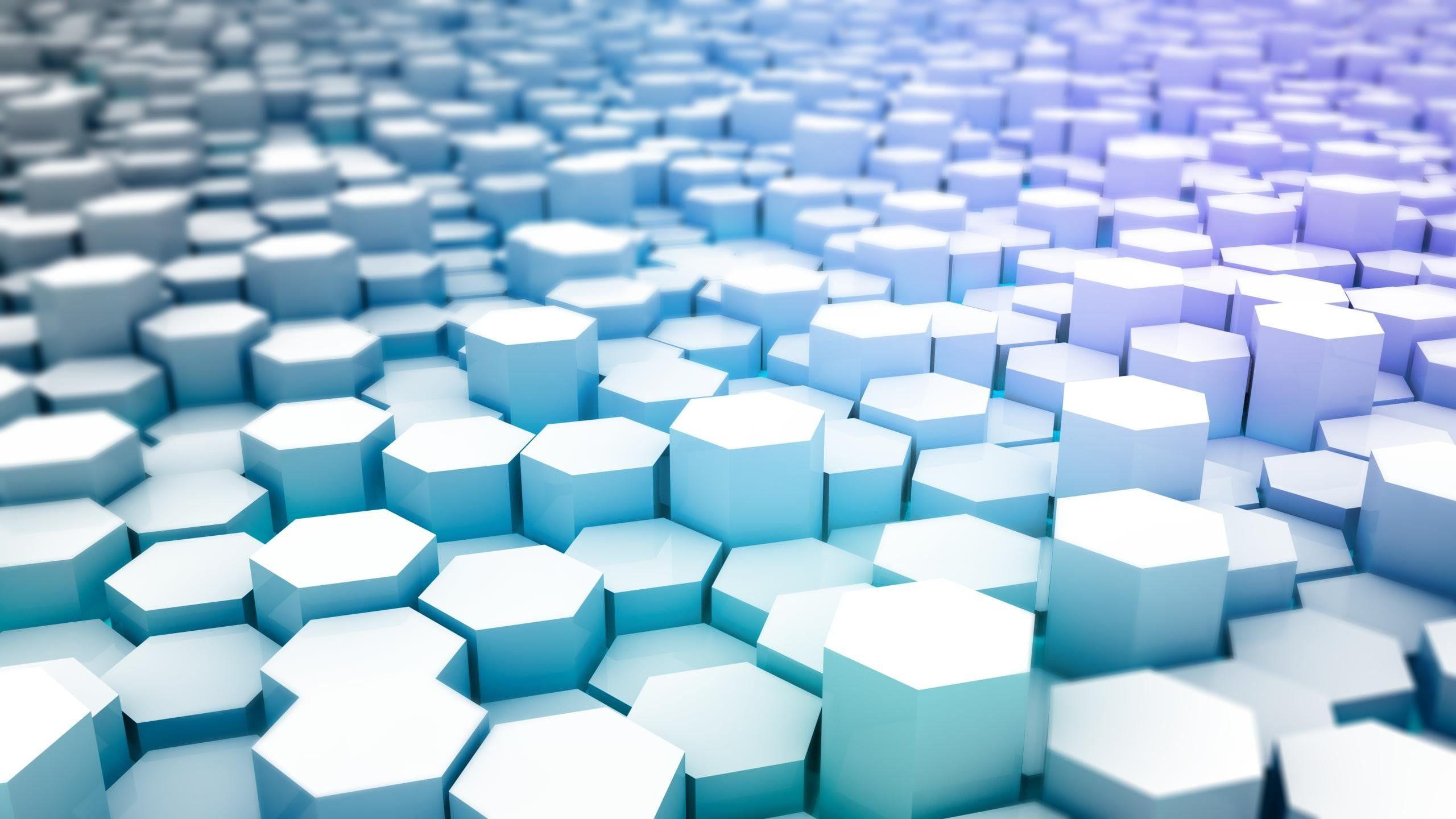 2560x1440 Octagon shape mosaic wallpaper, abstract, hexagon HD wallpaper