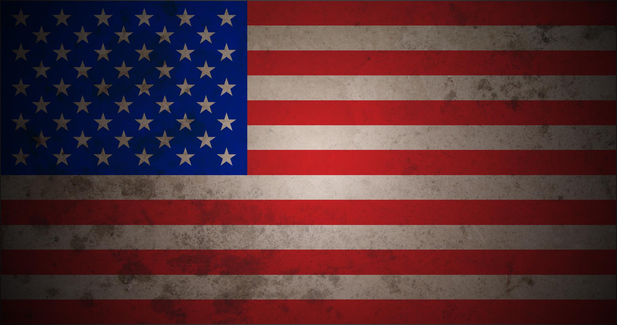 2076x1095 American Flag Desktop Background