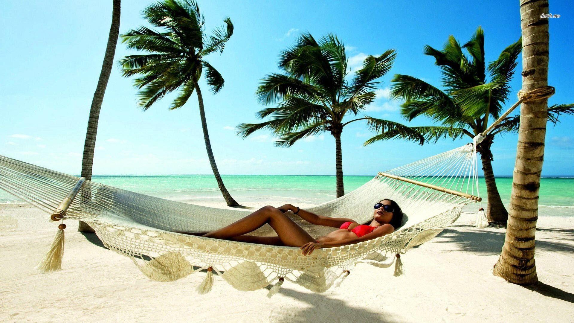 1920x1080 Girl in the hammock wallpaper wallpaper