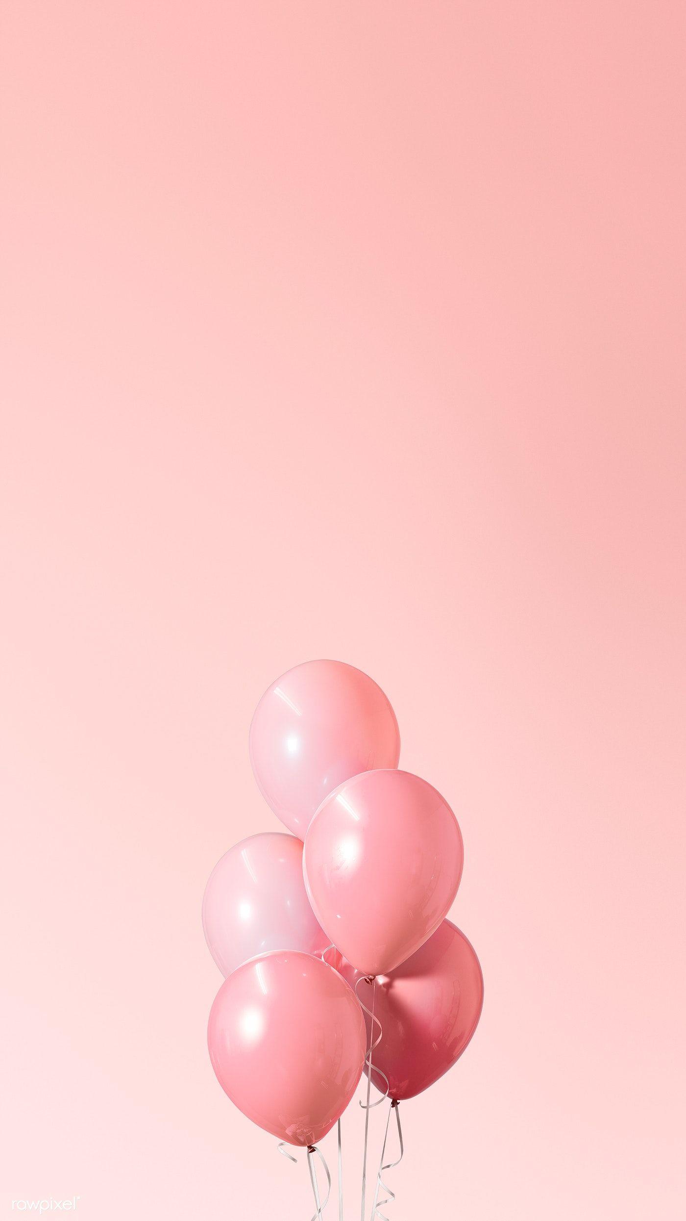 1400x2490 Pastel balloons phone background. Royalty free stock illustration