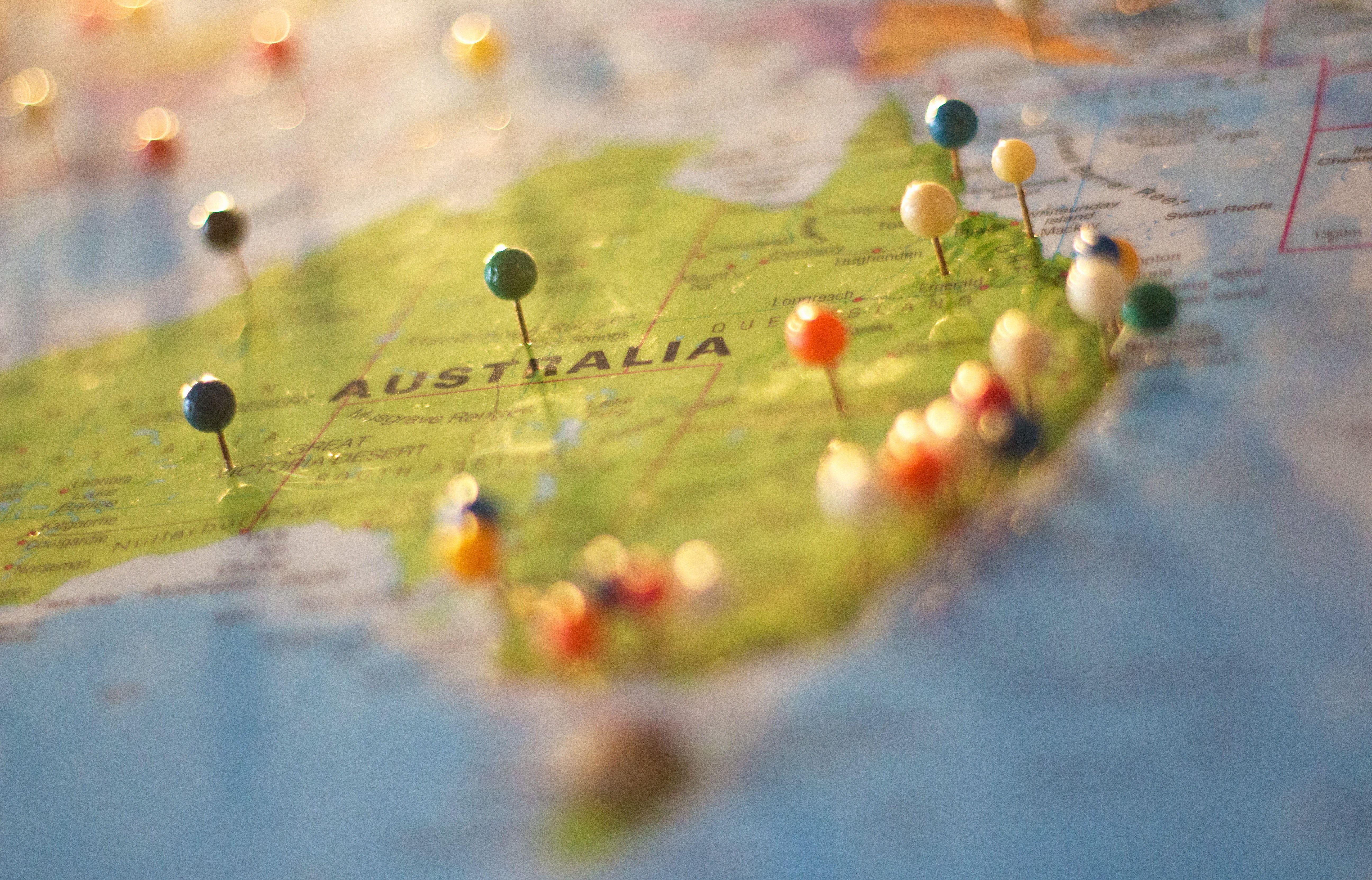 5184x3324 Australia Map · Free