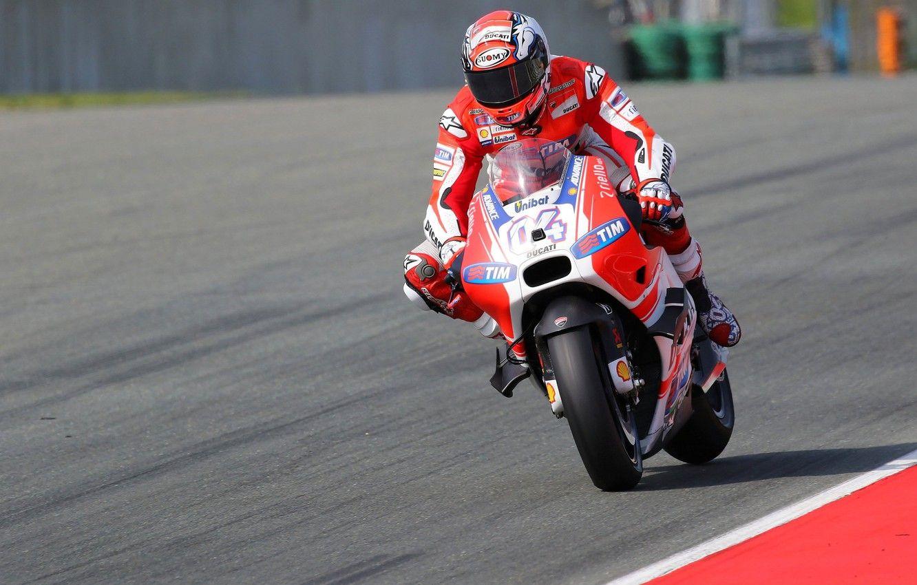 1332x850 Wallpaper Ducati, MotoGP, Andrea Dovizioso, Braking image