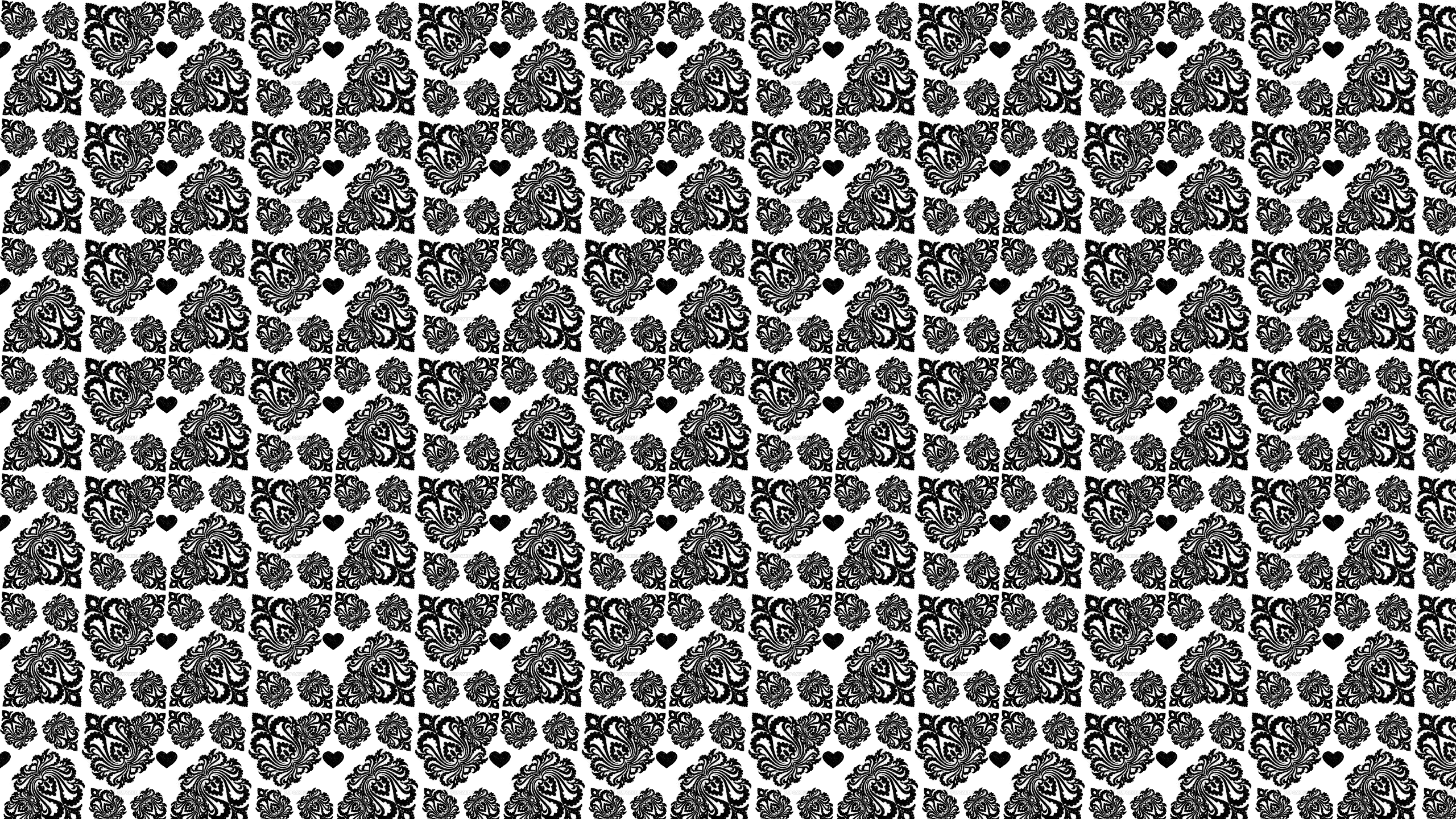 2560x1440 Victorian Hearts Desktop Wallpaper