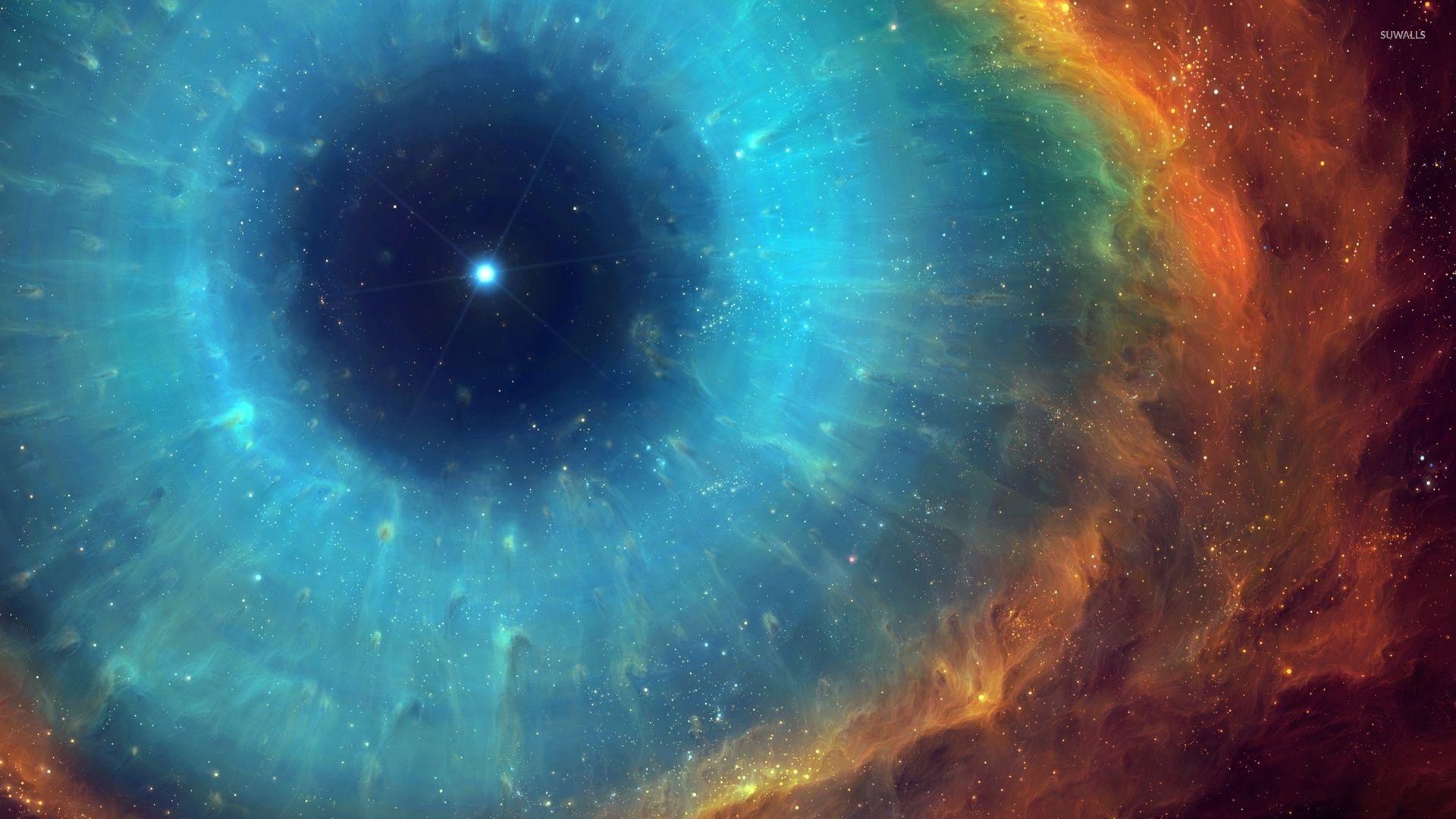 1920x1080 Eye of God Helix hình nền tinh vân - Hình nền không gian