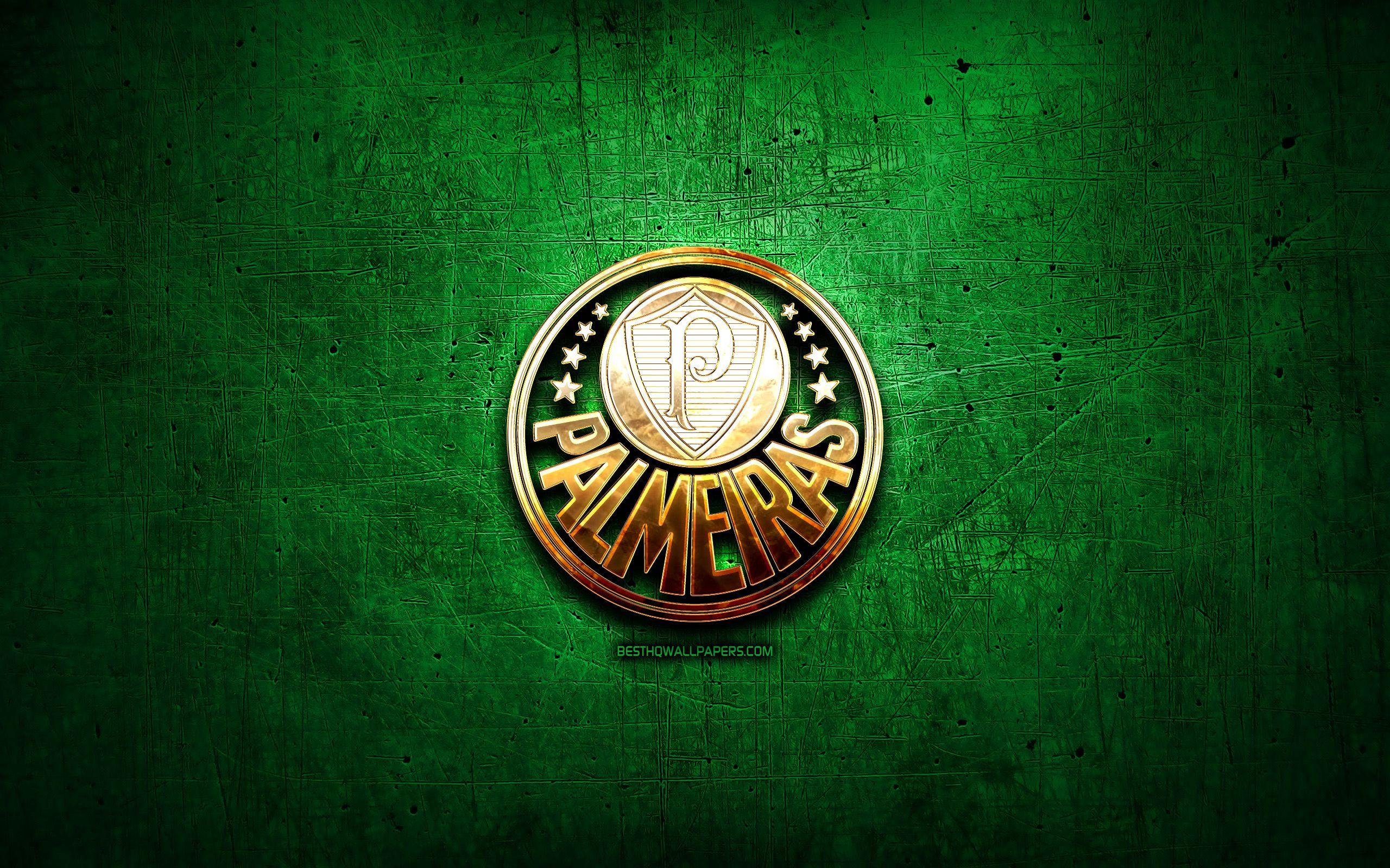 2560x1600 Tải xuống hình nền SE Palmeiras, logo vàng, Brazil Seria A