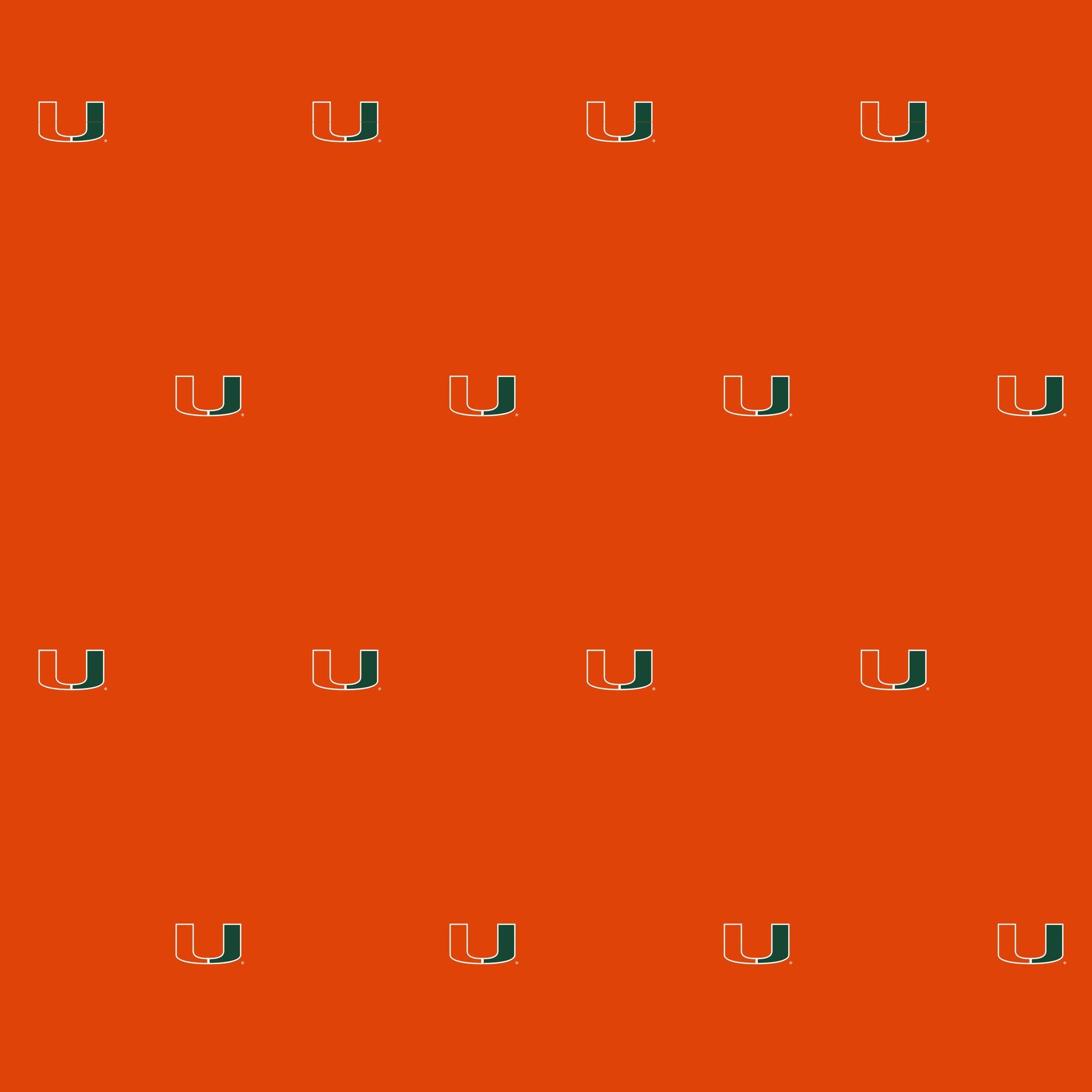 2048x2048 University of Miami Logo Wallpaper