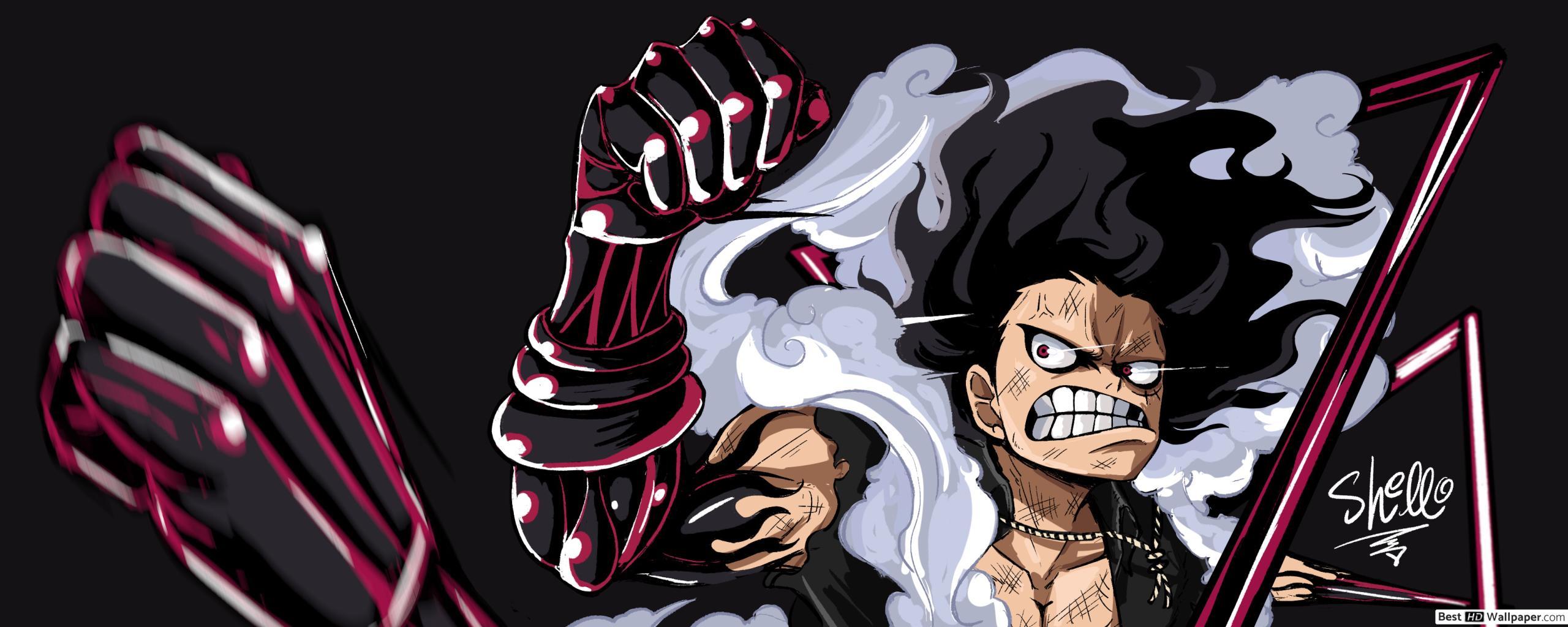 2560x1024 Luffy Gear 4 Snakeman
