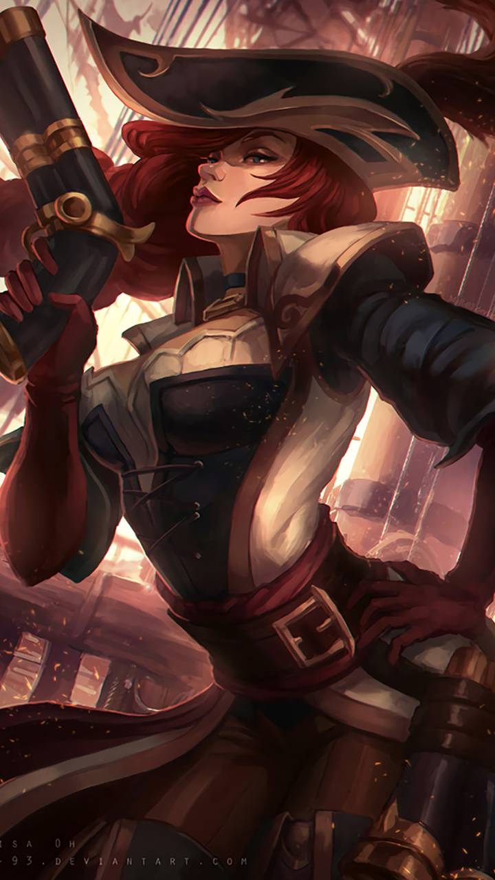 720x1280 Captain Miss Fortune wallpaper