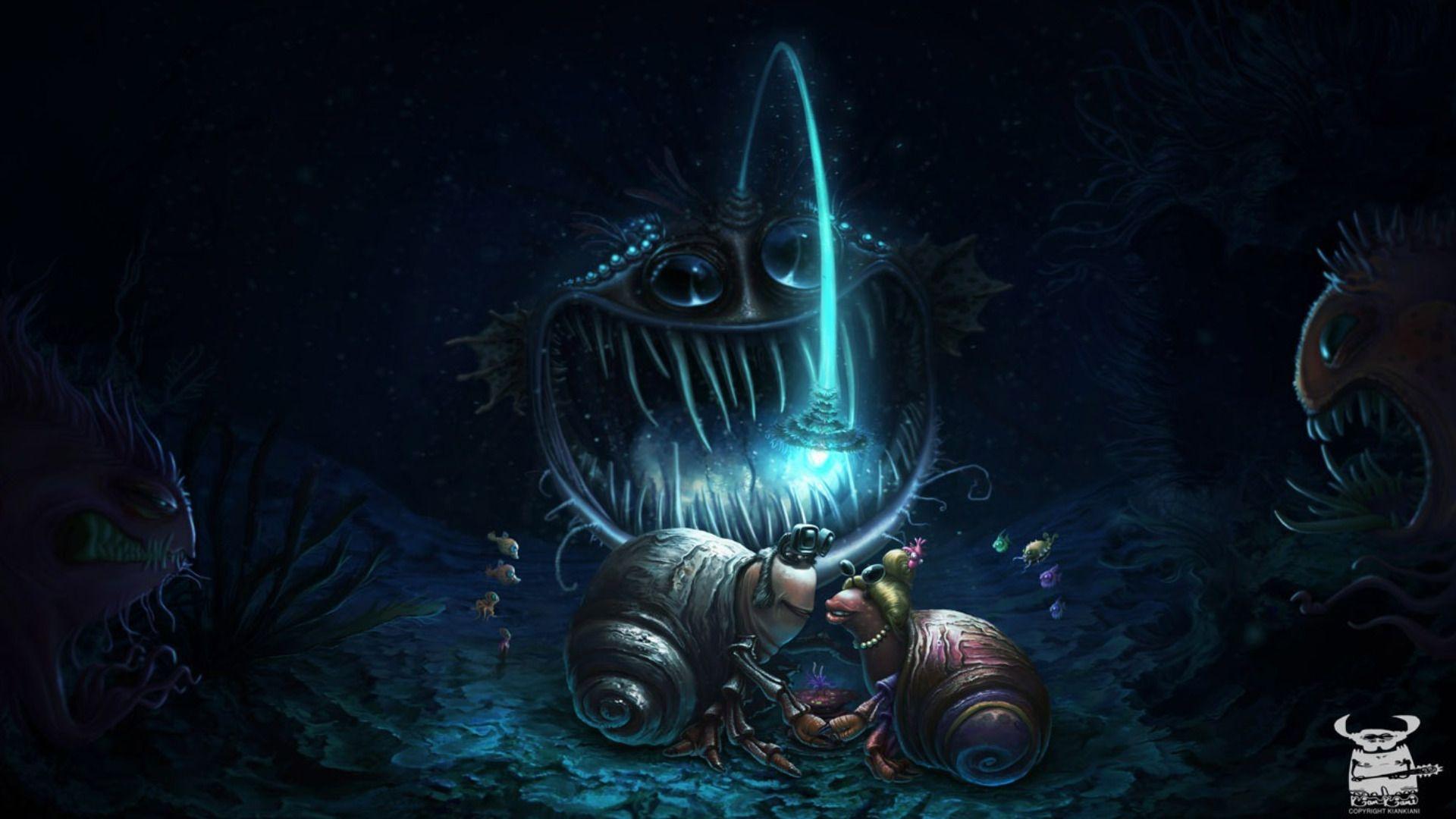 1920x1080 Free download Sea Monster Computer Wallpaper Desktop Background