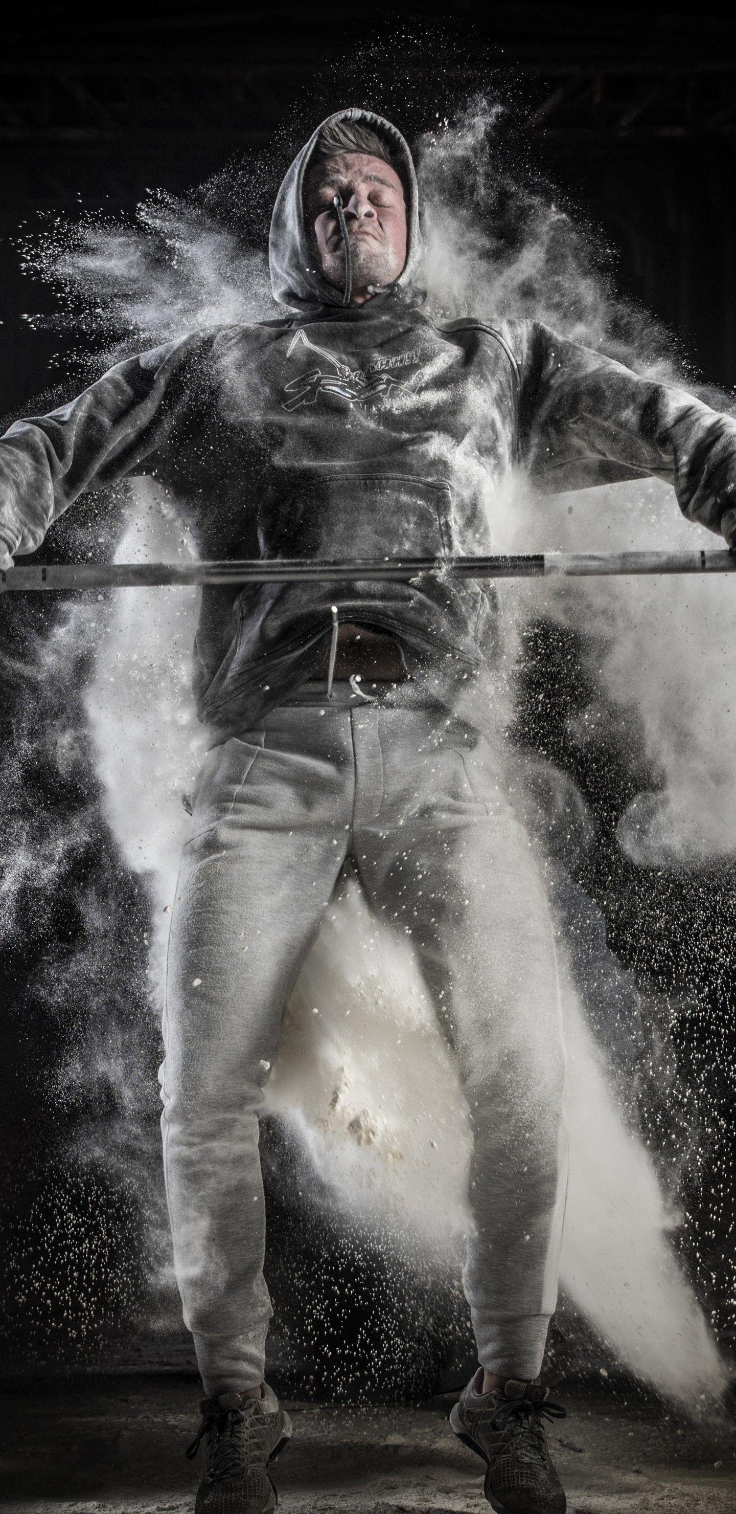 1440x2960 Download 1440x2960 Weightlifting, Hoodie, Sport Wallpaper