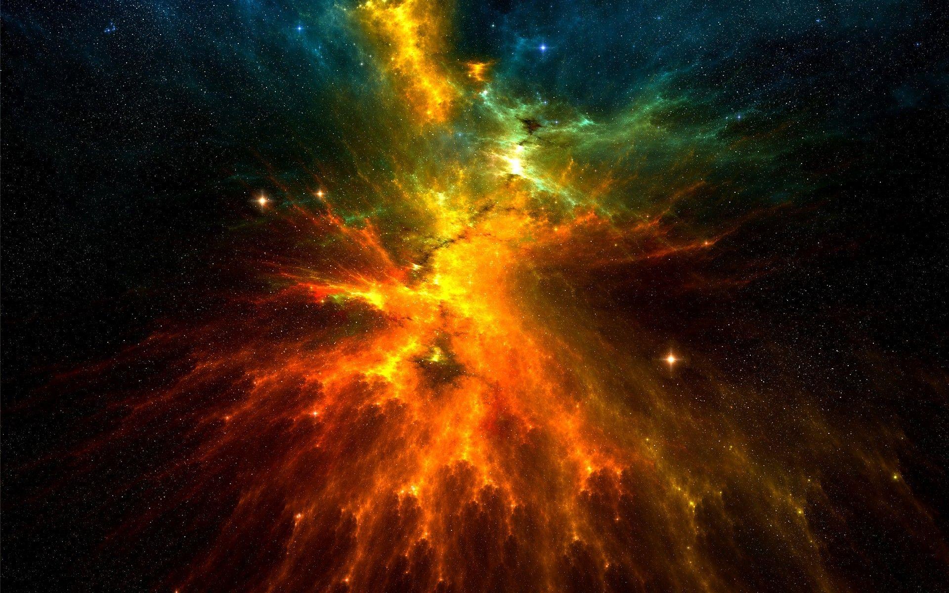 1920x1200 Firey nebula Wallpaper