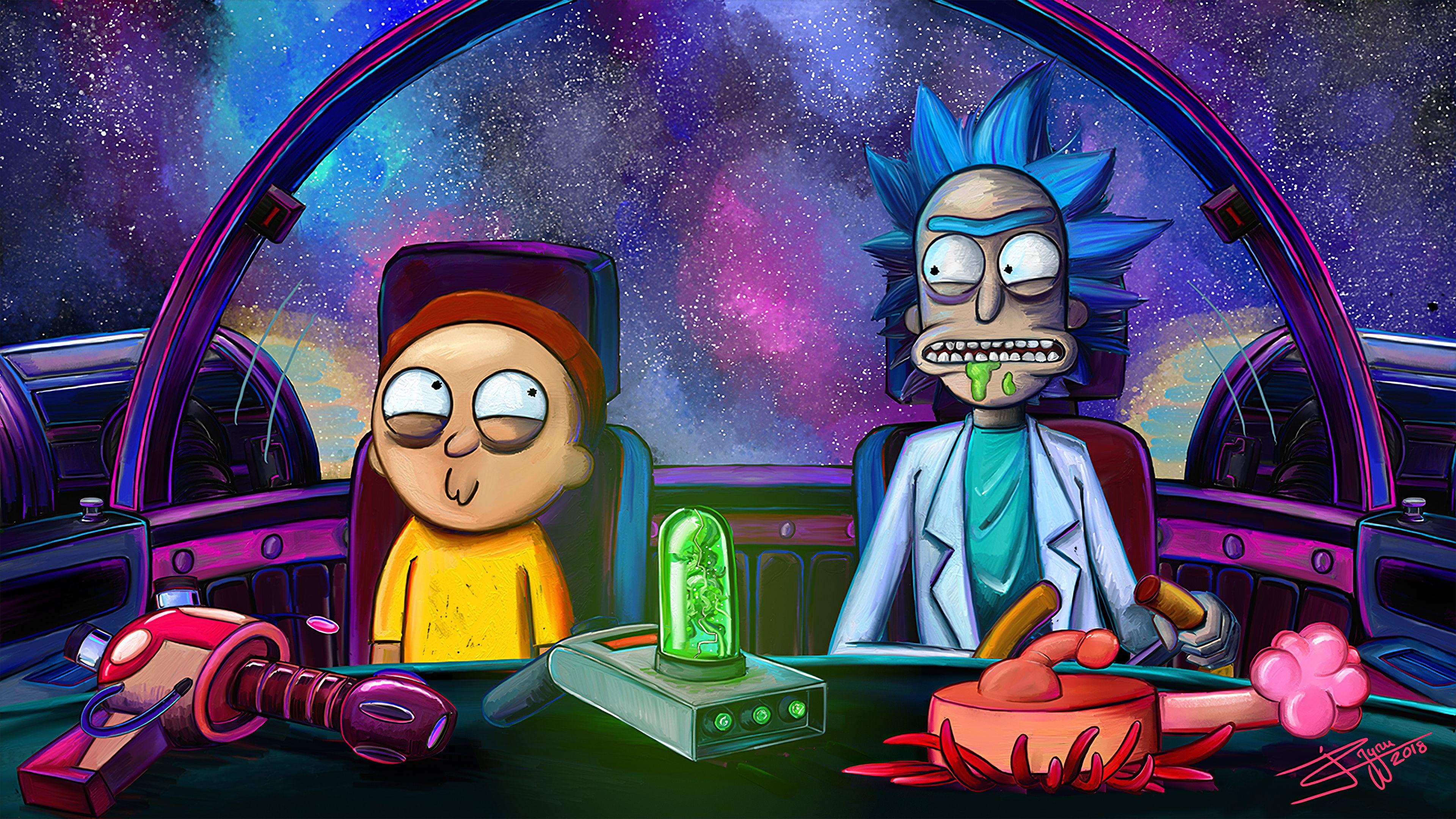 3840x2160 Wallpaper 4k Rick And Morty Netflix Rick And Morty Netflix 4k