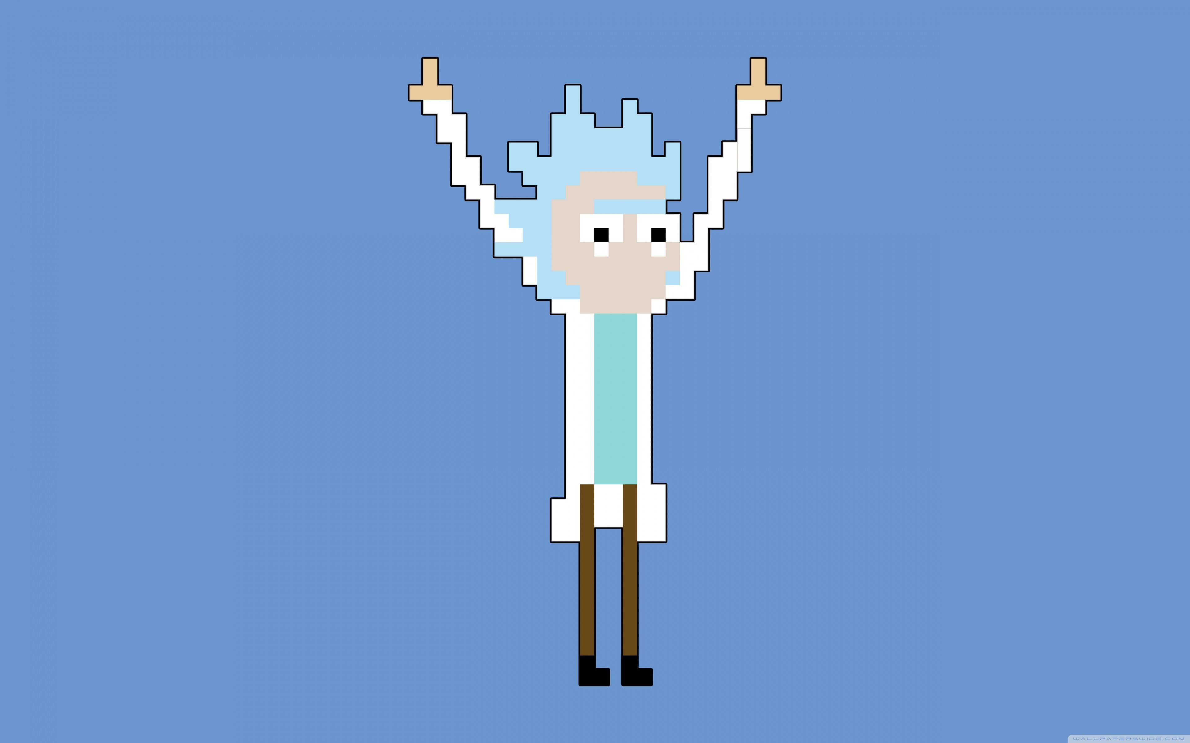 3840x2400 Tiny Rick Pixel Ultra HD Desktop Background Wallpaper for 4K UHD