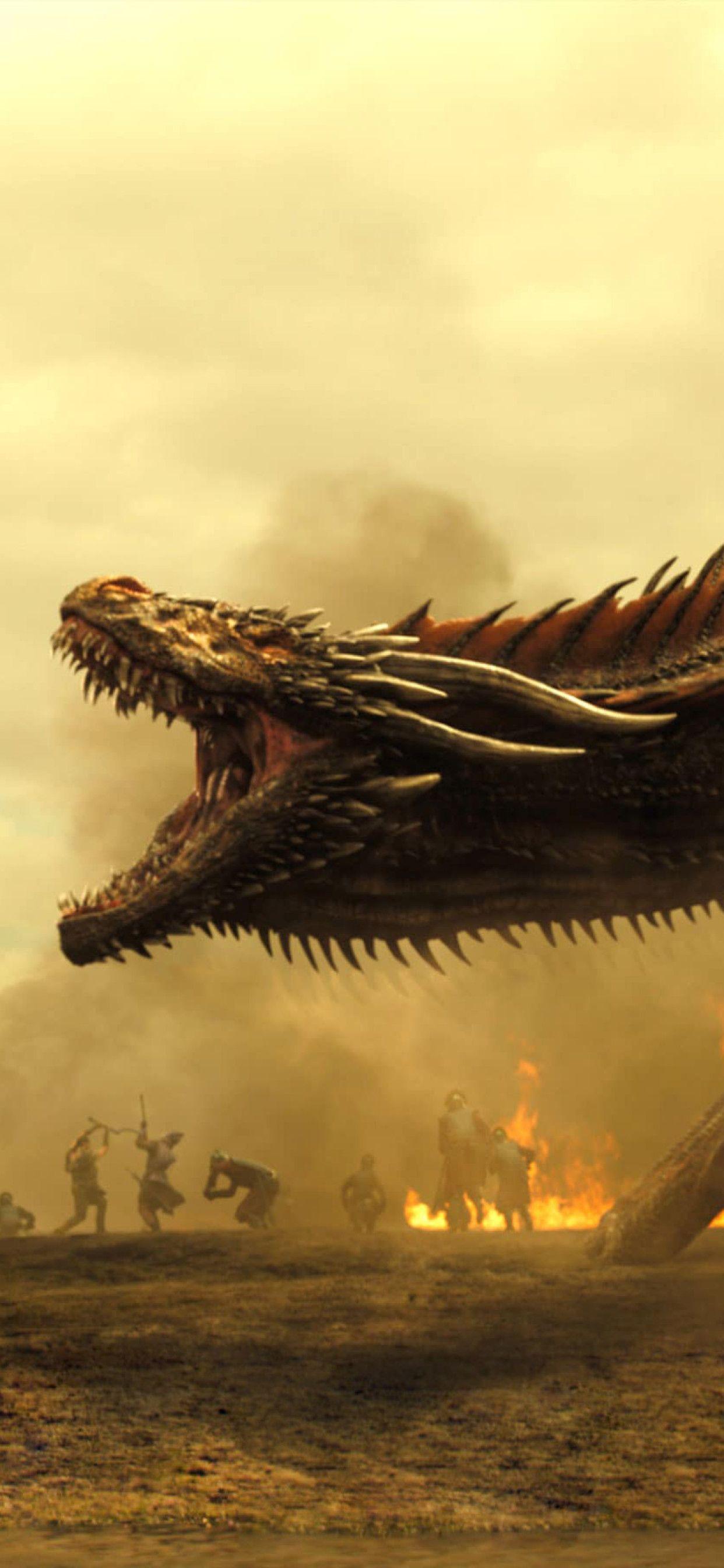 1242x2688 Game Of Thrones Season 7 Dragon And Khaleesi iPhone XS