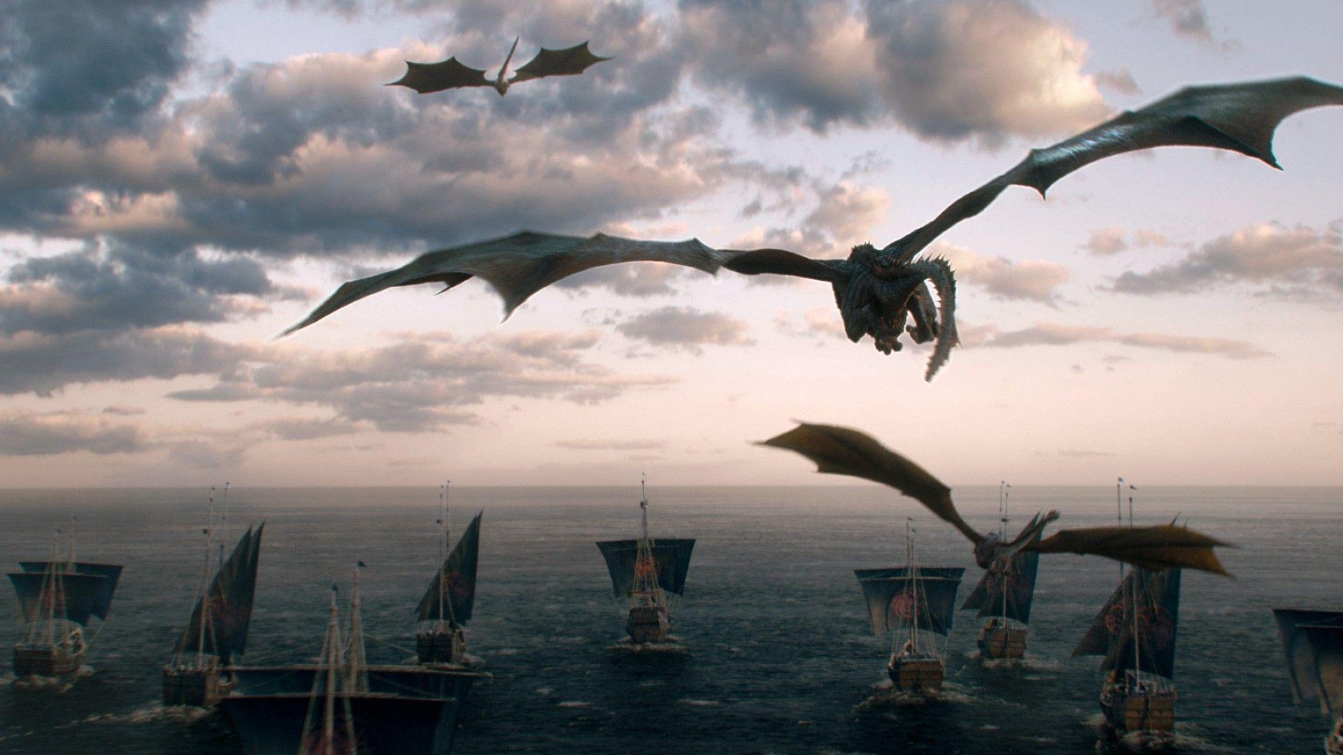 1920x1080 Game of Thrones Dragons Wallpaper For Desktop Movie Poster