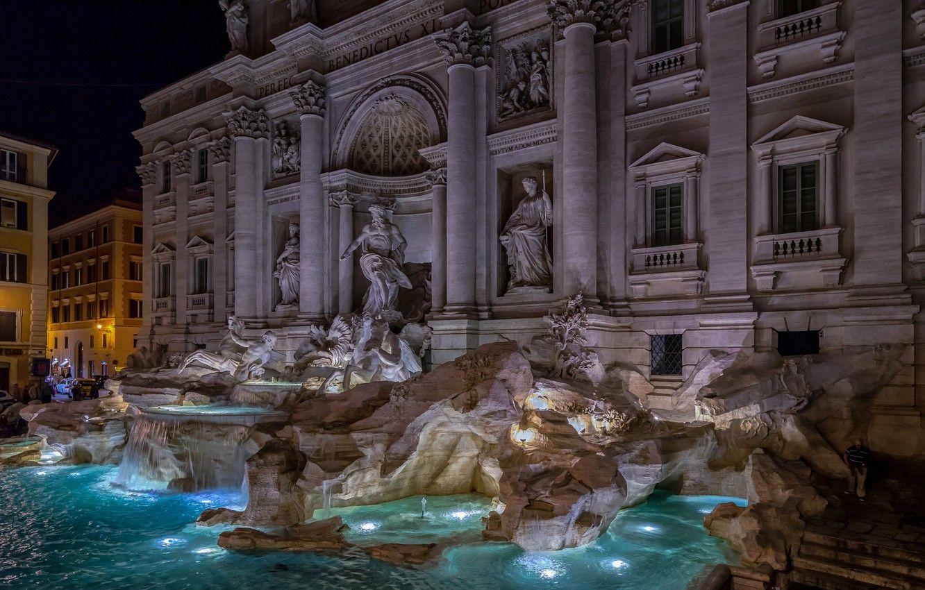 Trevi Fountain Wallpapers Top Free Trevi Fountain Backgrounds Wallpaperaccess