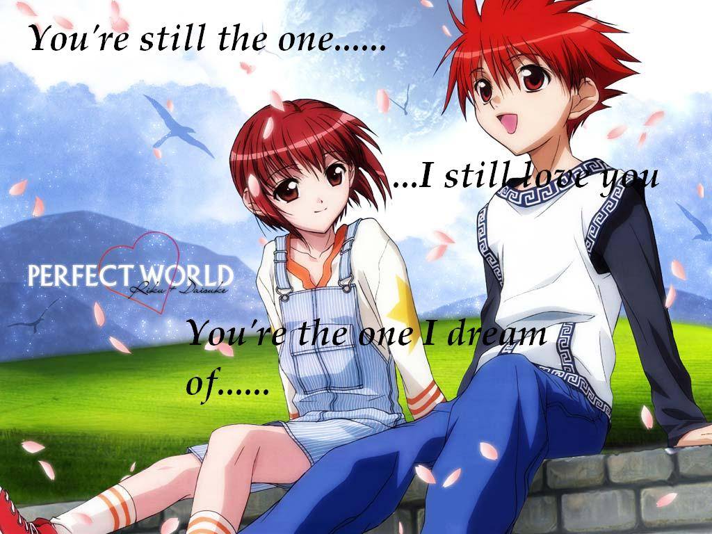 1024x768 Sweet Couple Anime Wallpaper