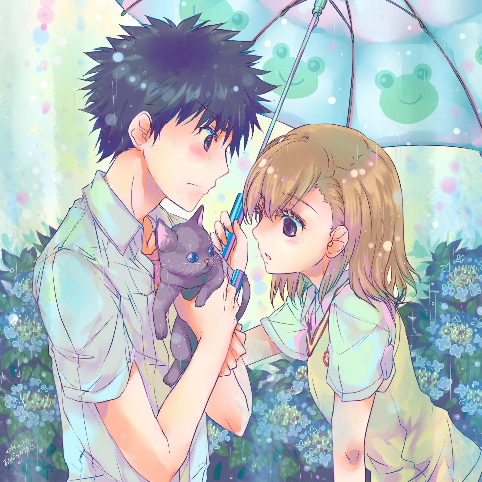 1600x1600 Sweet Couple Anime Wallpaper (1600x1600 px)