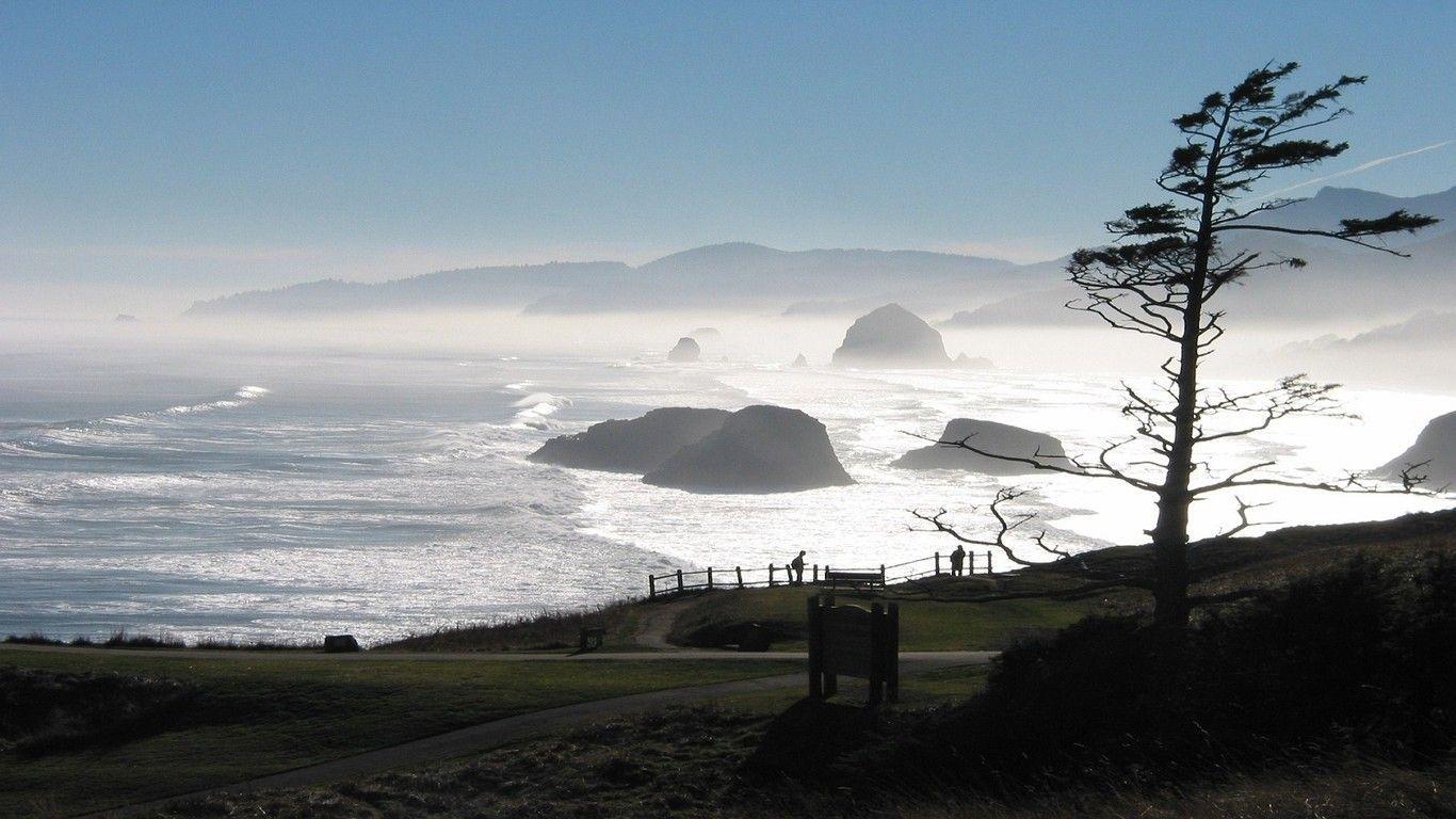 1366x768 cannon beach oregon. Cannon beach, Oregon wallpaper