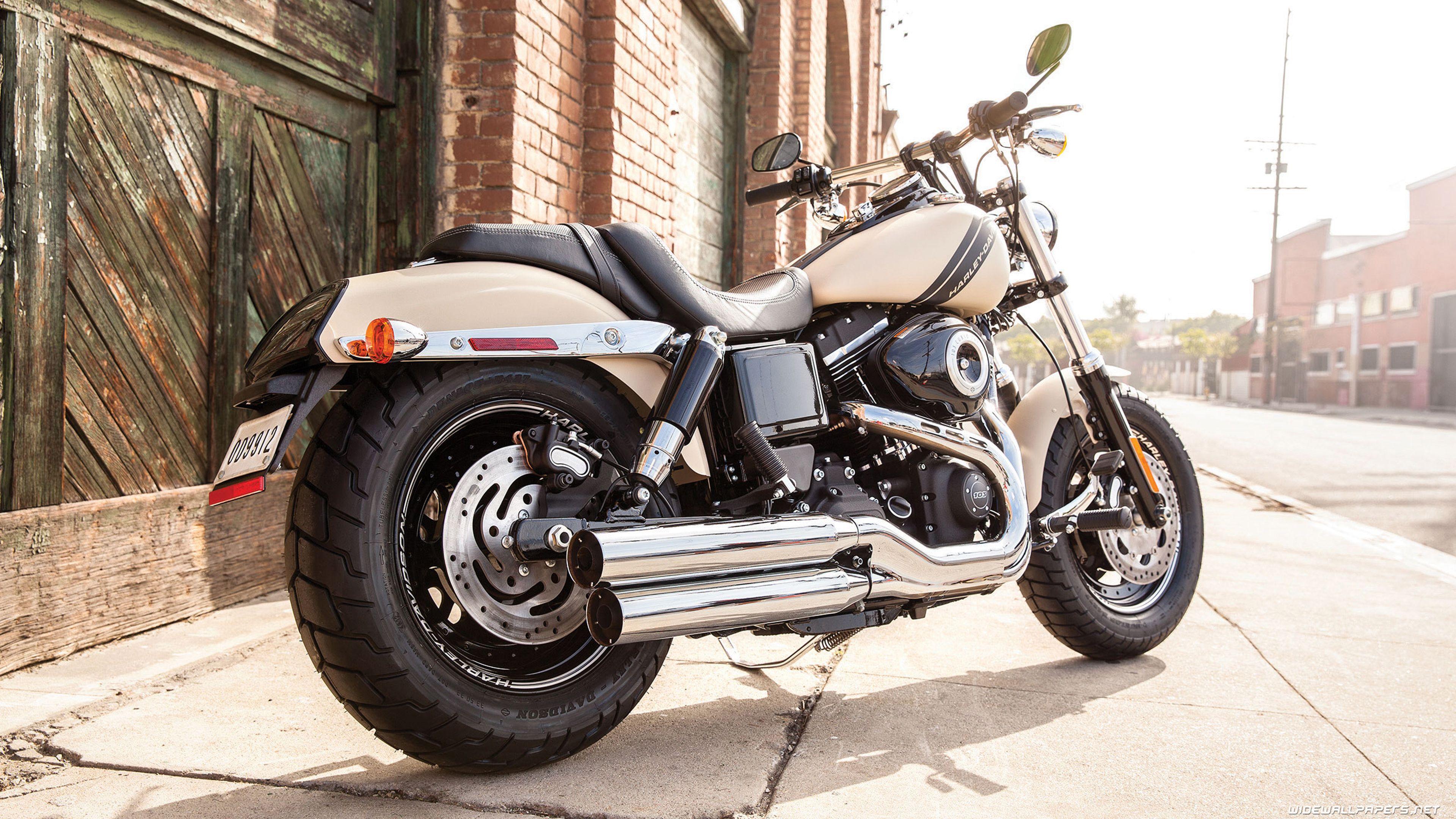 3840x2160 Harley Davidson Dyna Motorcycle Desktop Wallpaper 4K Ultra HD