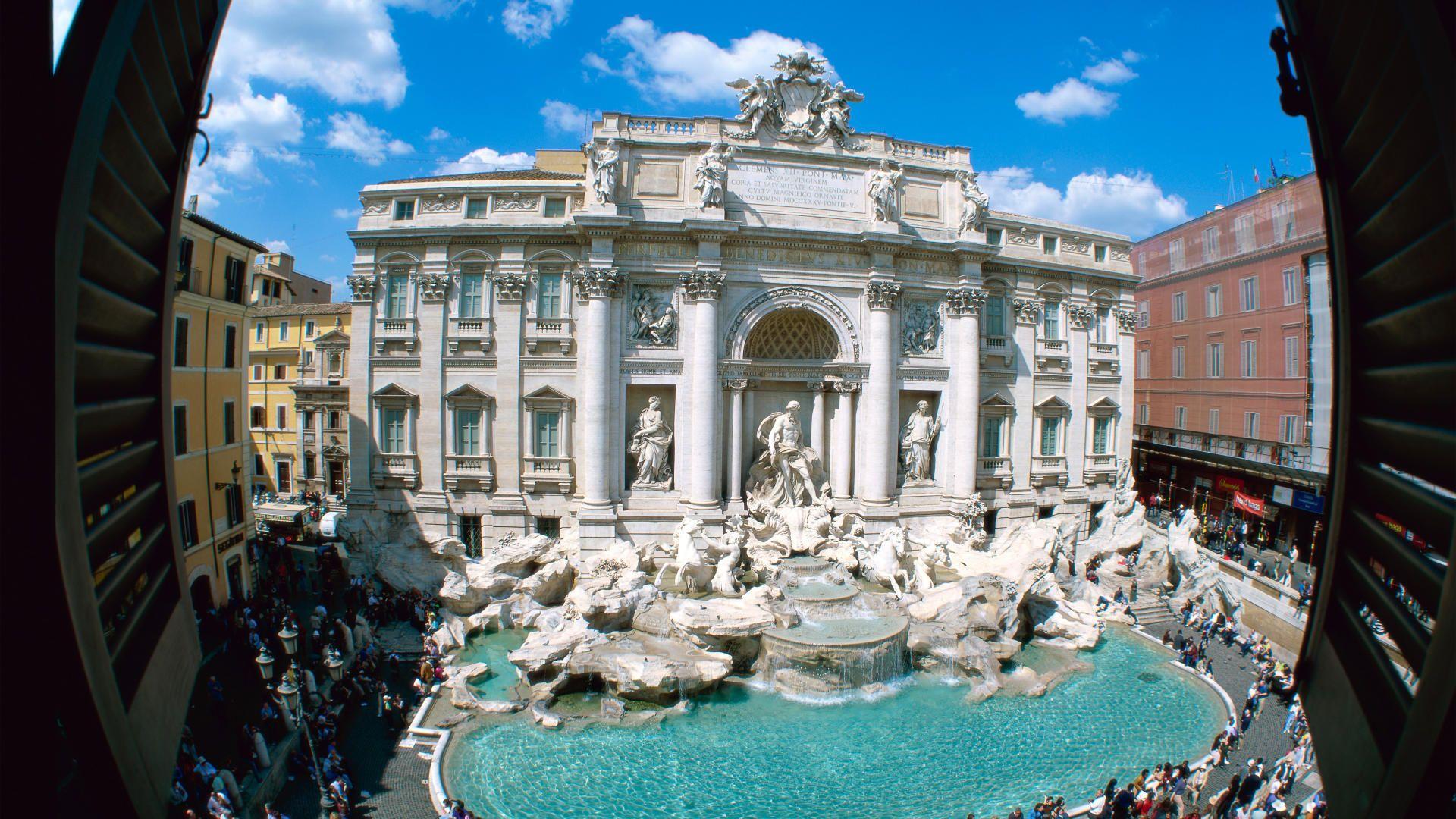 1920x1080 Download 1920x1080 HD Wallpaper trevi fountain old city rome