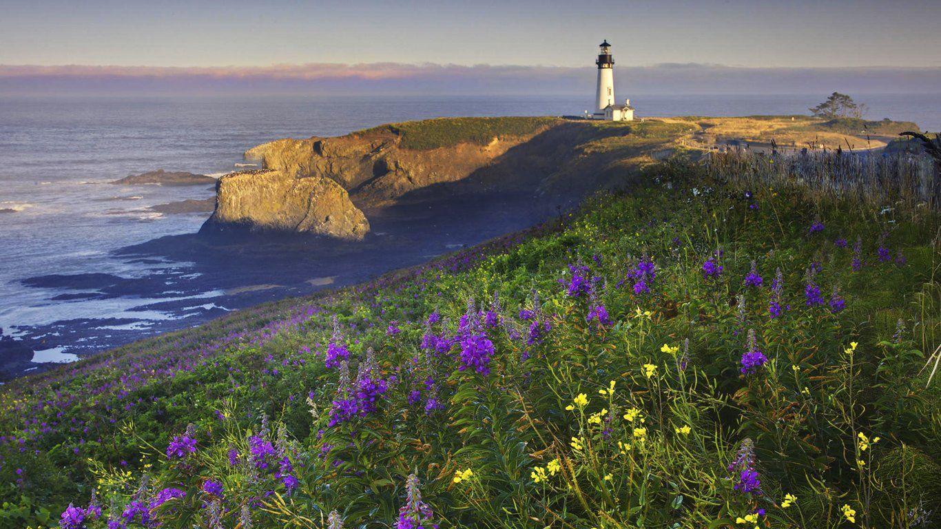 1366x768 Oregon Coast Wallpaper