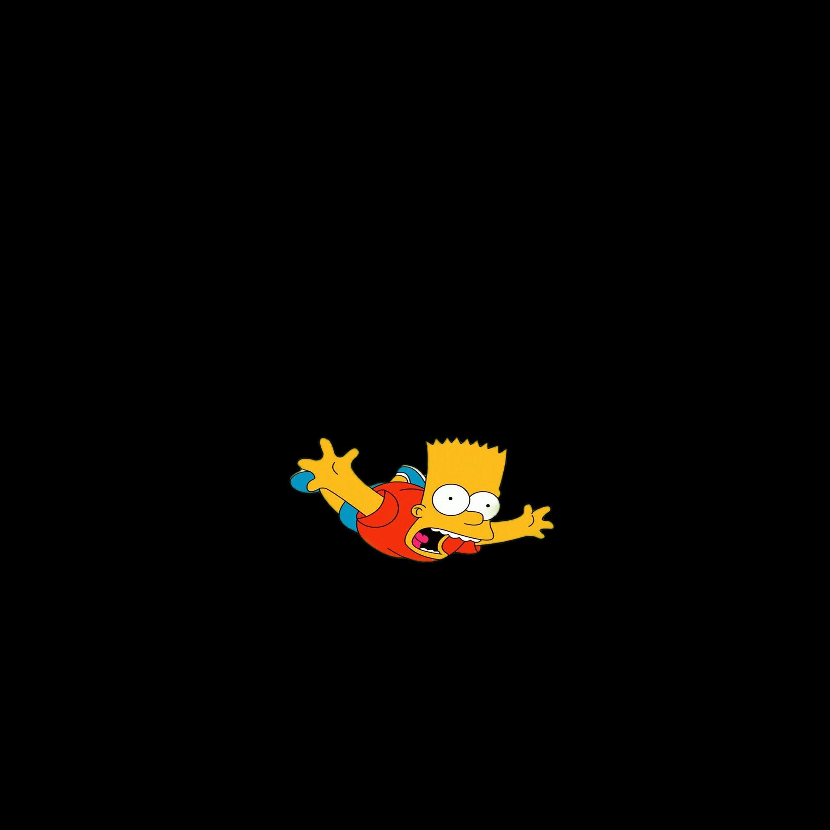2732x2732 Bart Simpson Funny Cute Illlust