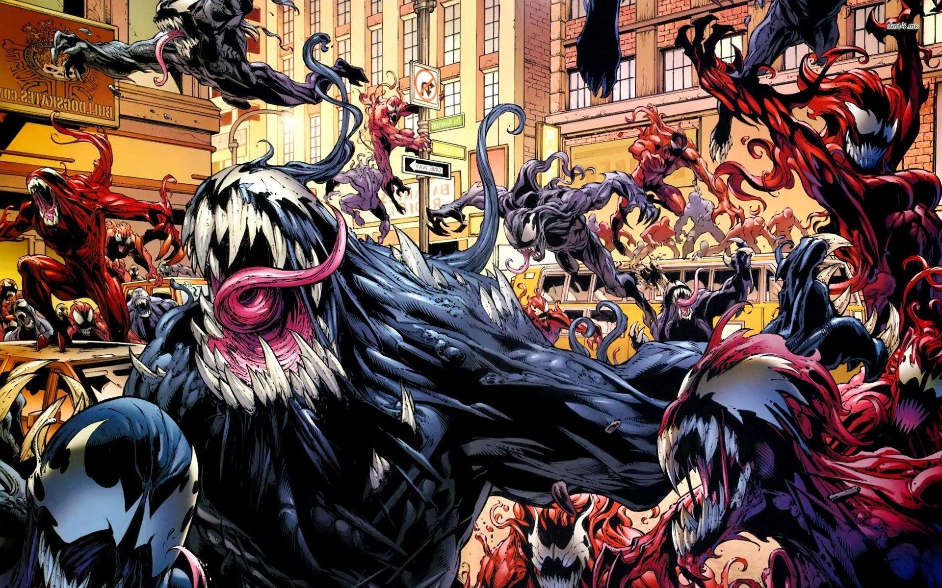 1920x1200 Venom And The Symbiotes Amazing Spider Man Wallpaper