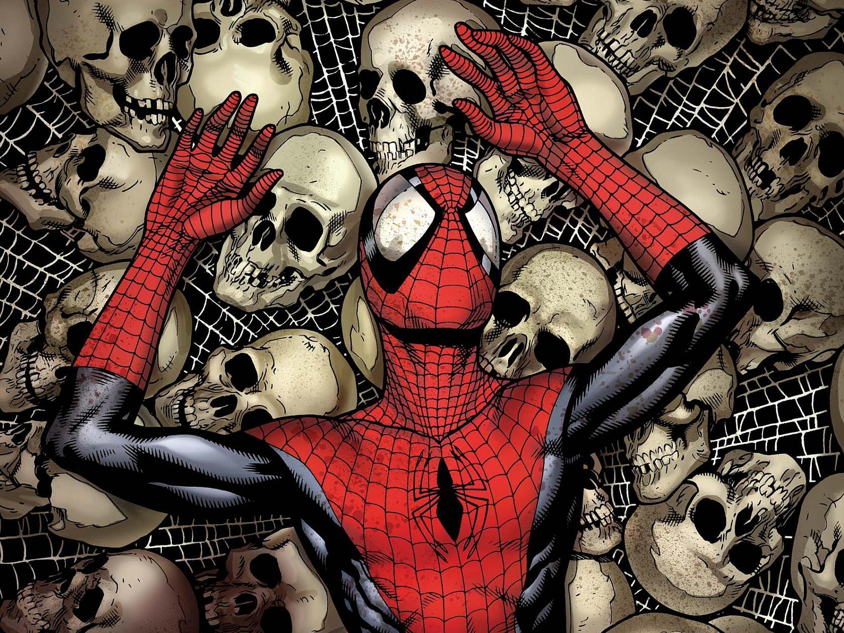 1680x1260 Spiderman Comics Spider Man Superhero With Skulls 4k