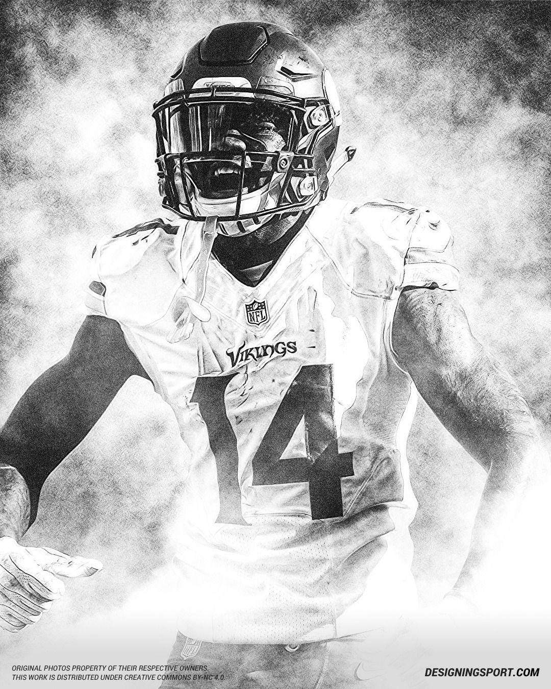 1080x1350 Designing Sport Stefon Diggs, Minnesota Vikings Diggs