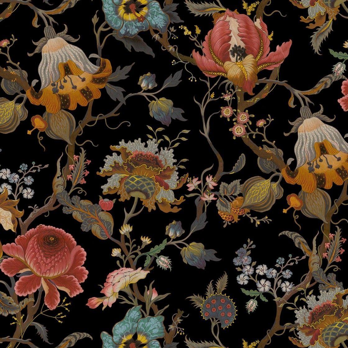 1120x1120 House of Hackney Wallpaper Artemis Black