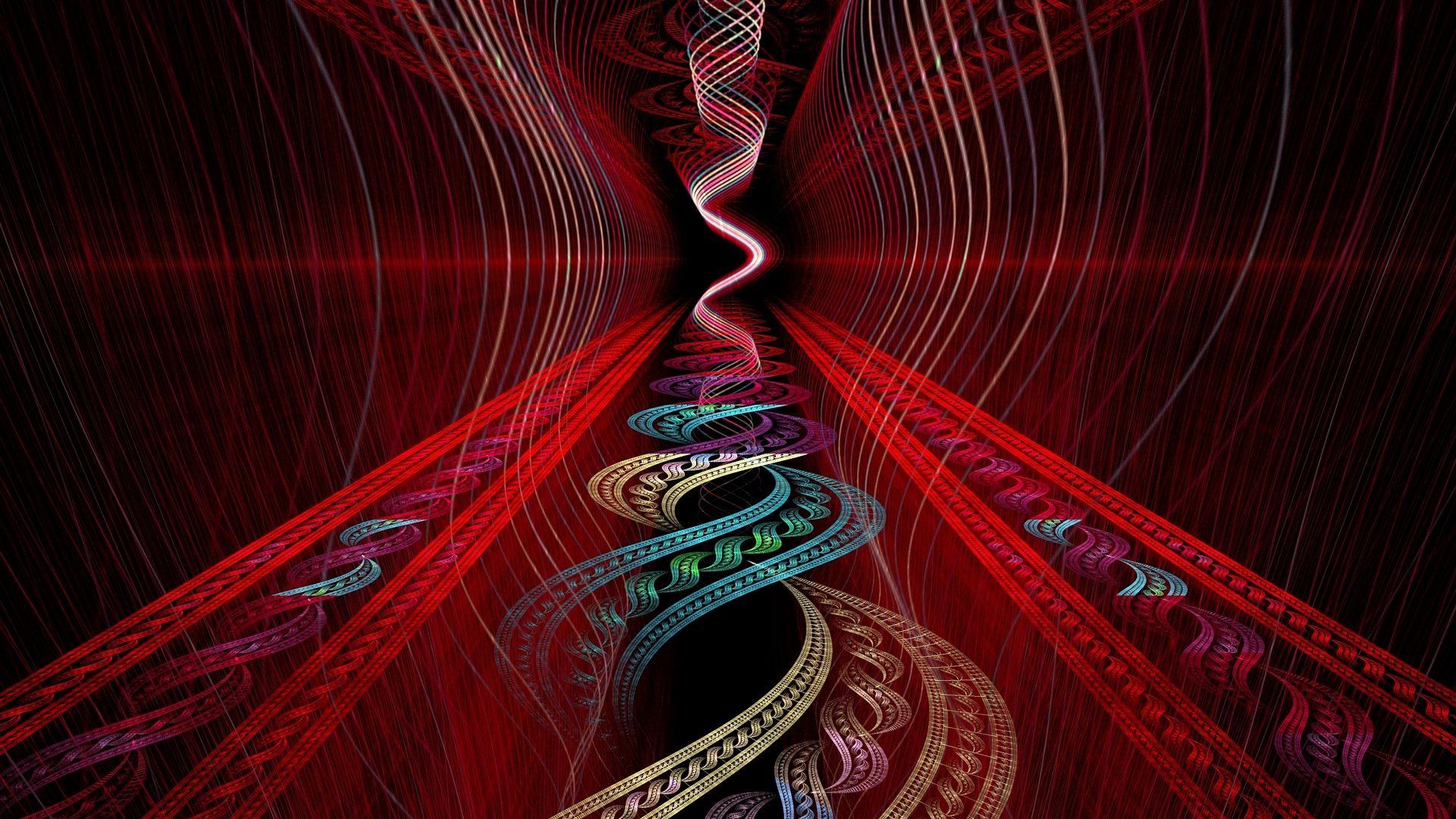 1920x1080 Download wallpaper 1920x1080 patterns, red, abstract full hd, hdtv