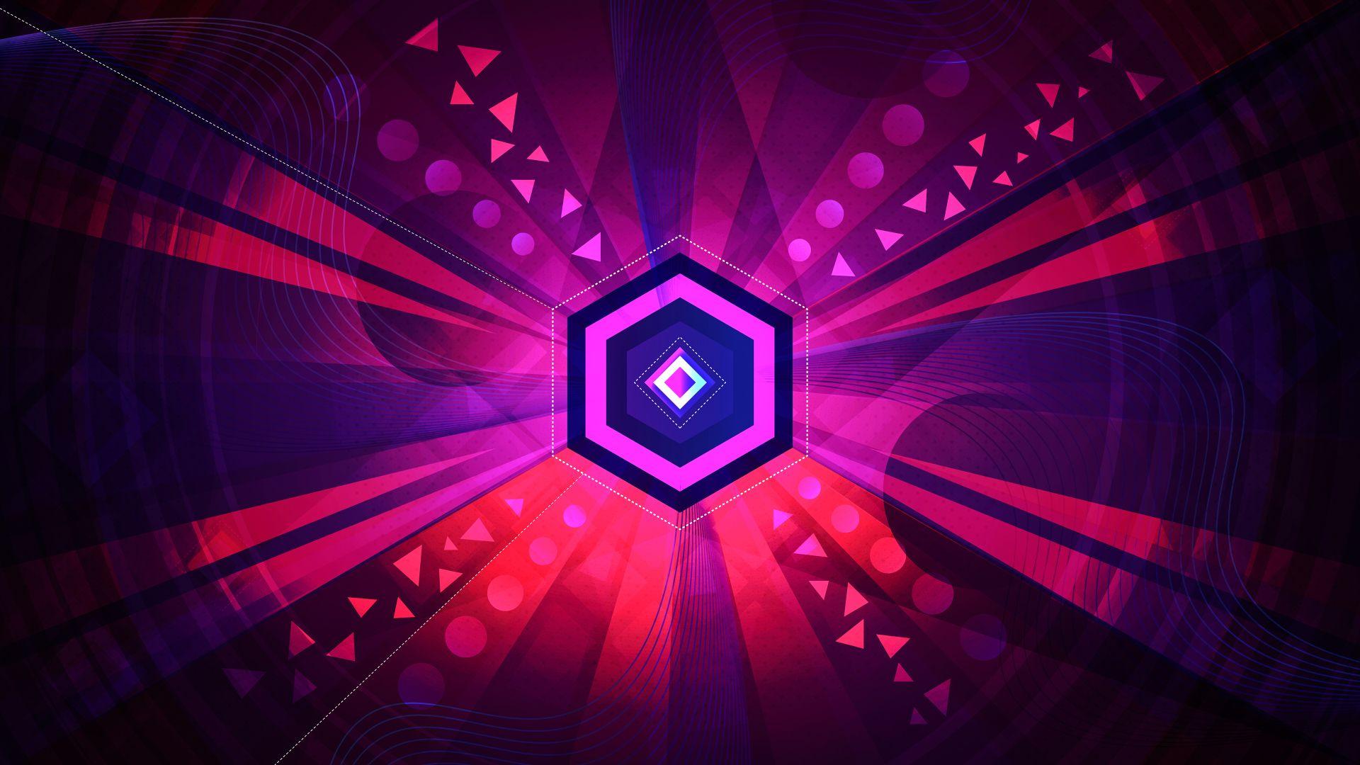 1920x1080 Abstract Octagon Vector 1080P Laptop Full HD Wallpaper