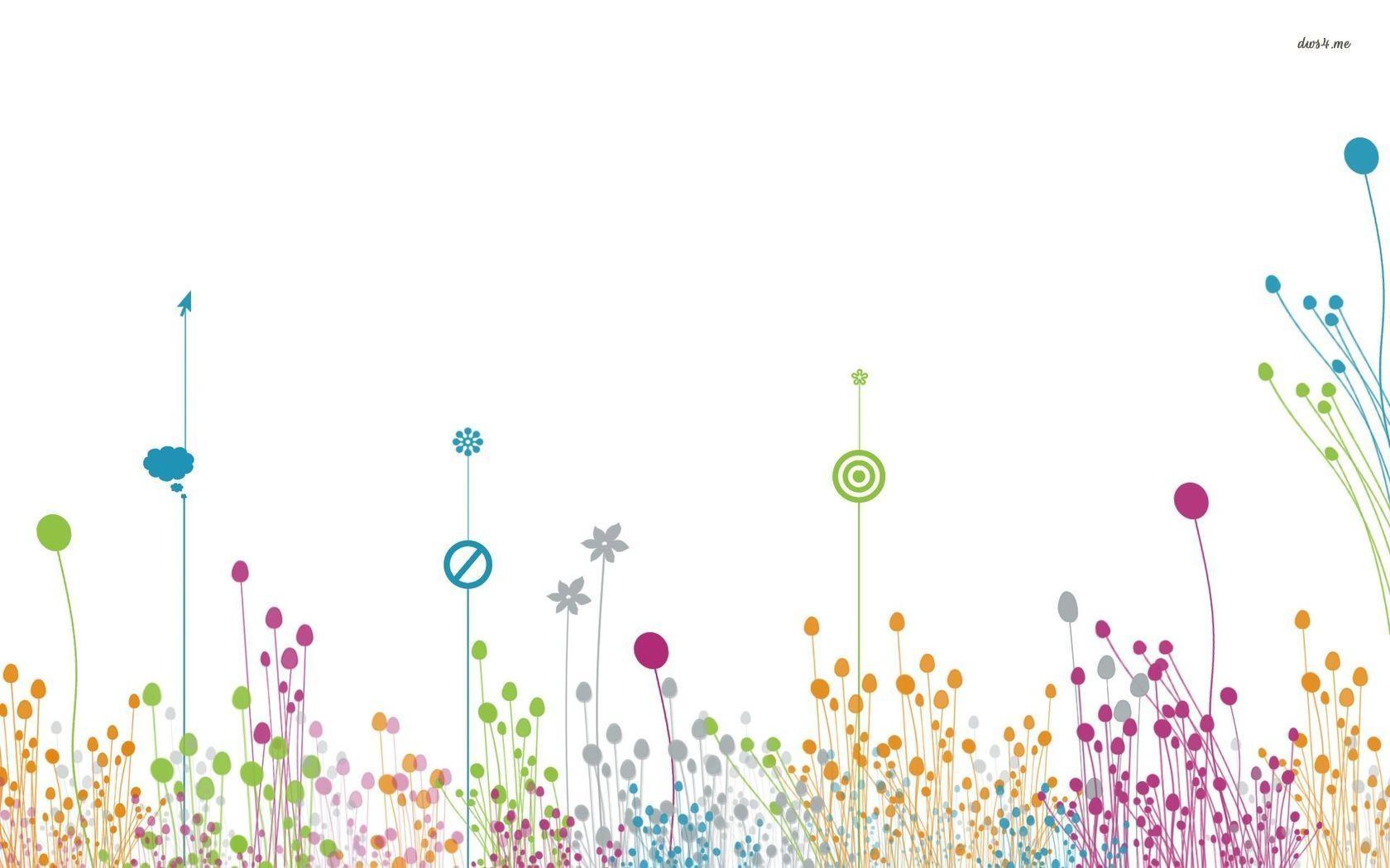 1680x1050 Minimalistic Flowers wallpaper wallpaper