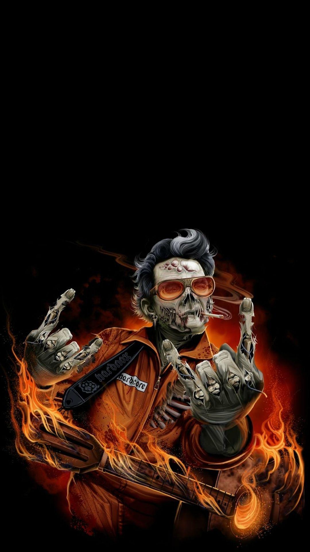 1080x1920 Free download Hard rock zombie Halloween Best htc one wallpaper