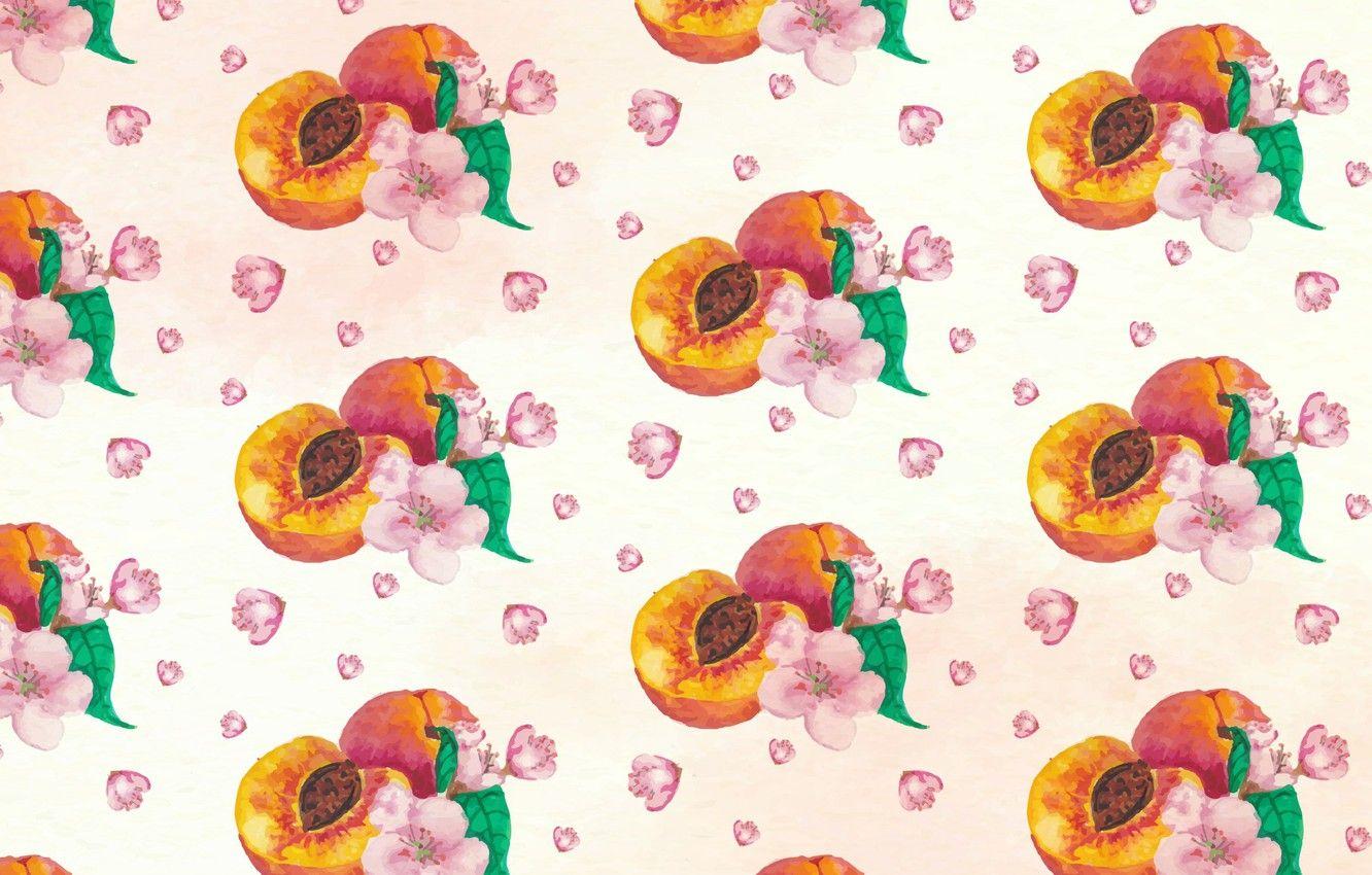 1332x850 Free download Wallpaper white flowers background texture peaches