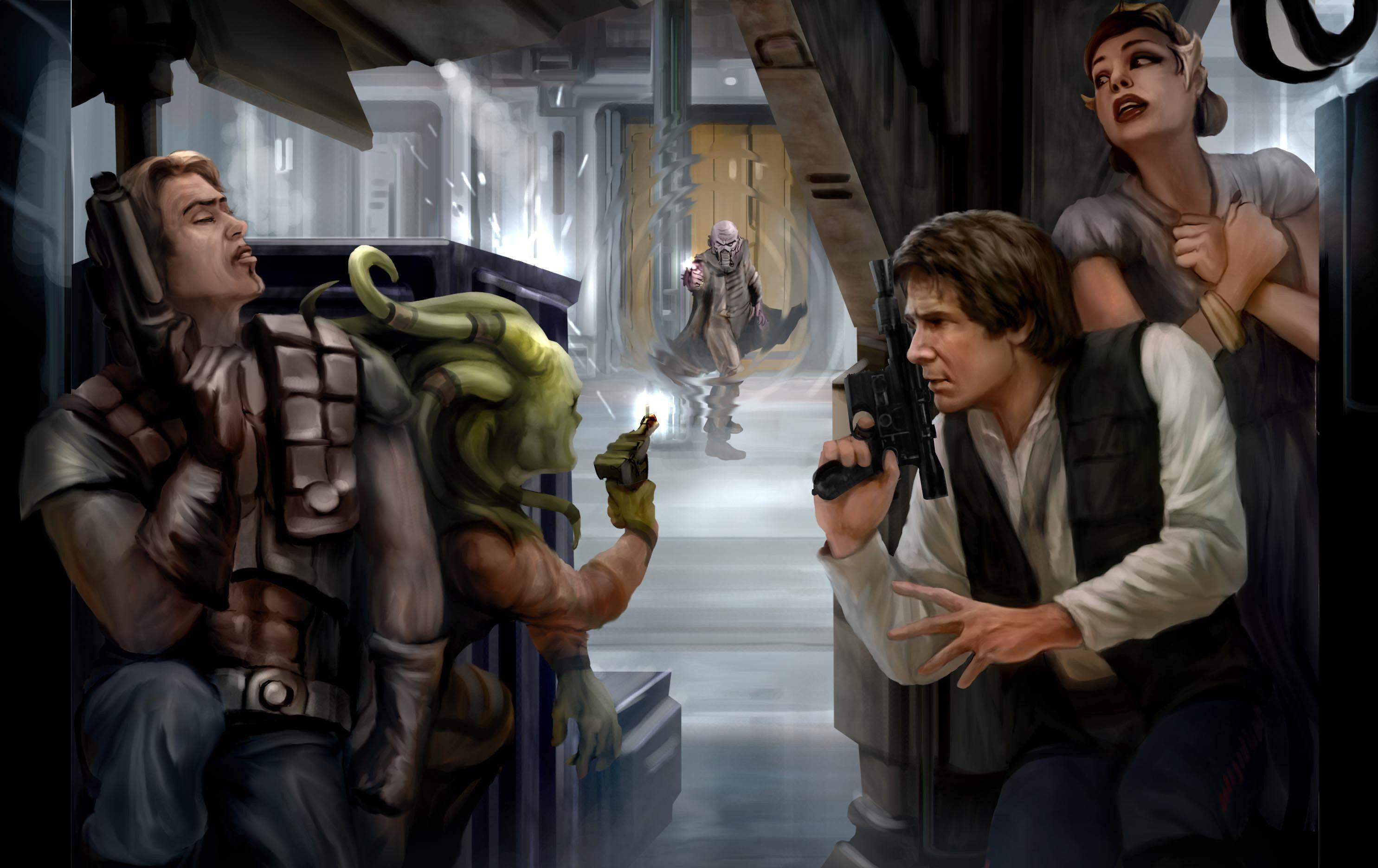2970x1872 Star Wars, movies, futuristic, Han Solo, digital art, Harrison