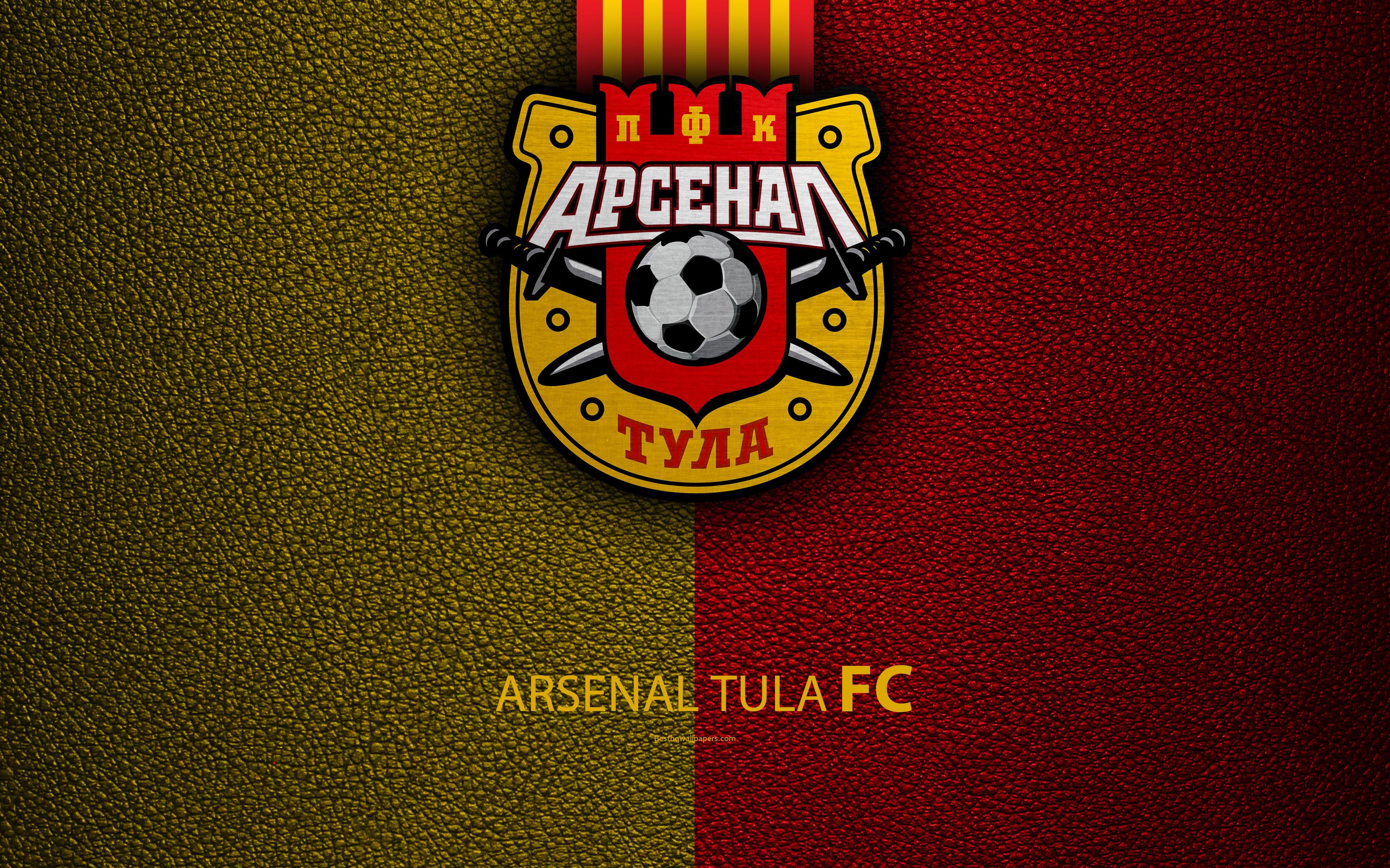 3840x2400 Download wallpaper Arsenal Tula FC, 4k, logo, Russian football