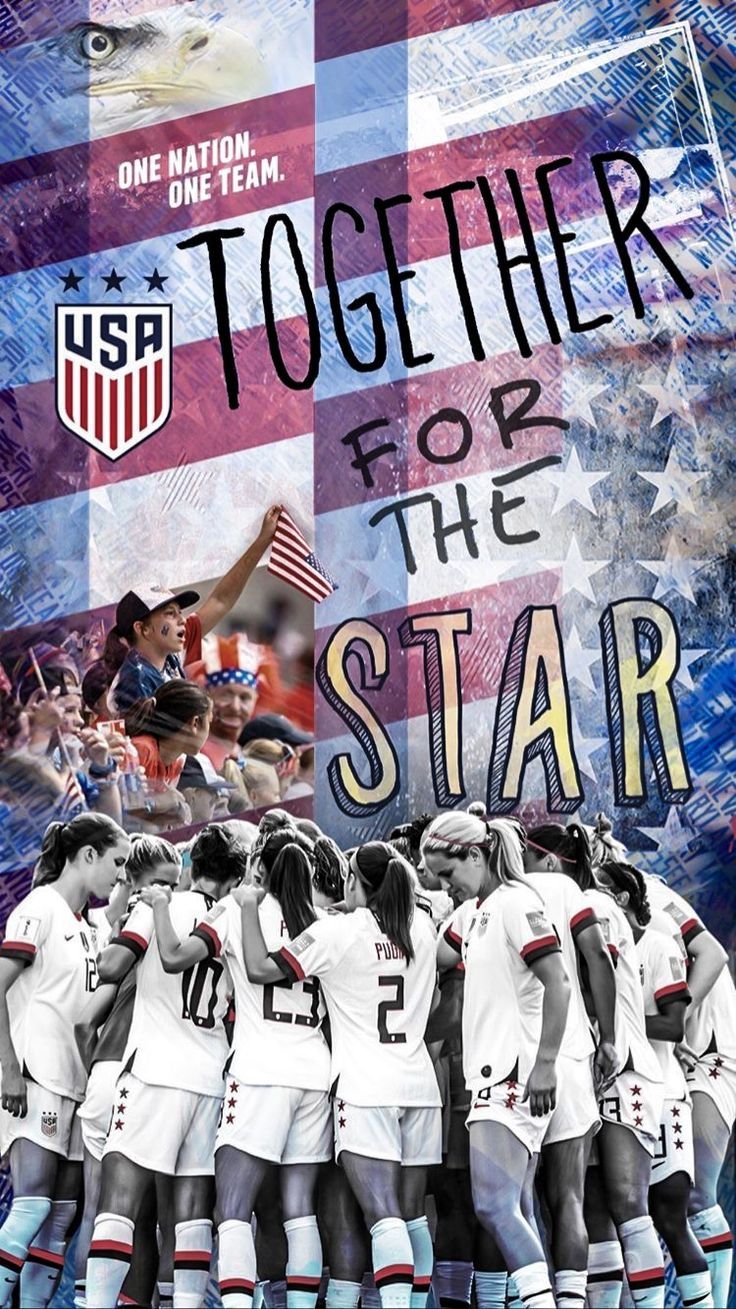 736x1309 USA National Women's Soccer Team 2019 World Cup France wallpaper