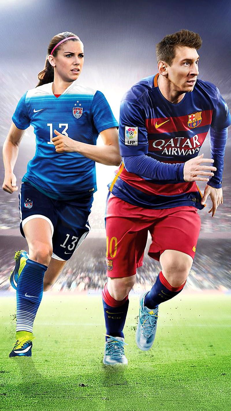 800x1422 Running, female, football, game, male, players, soccer, sport, HD phone wallpaper