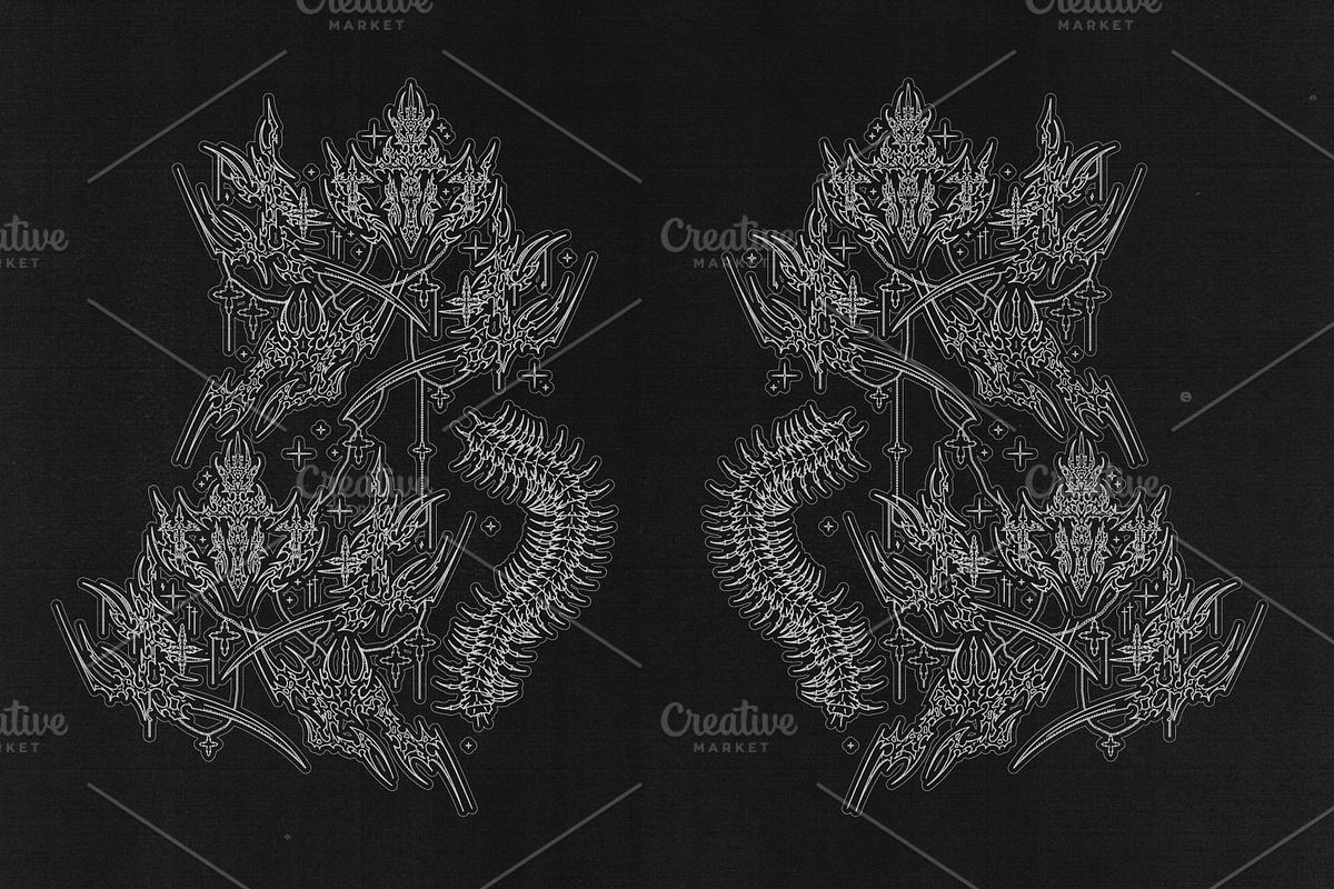 1200x800 CYBER SIGILISM + NEO TRIBAL GRAPHIC
