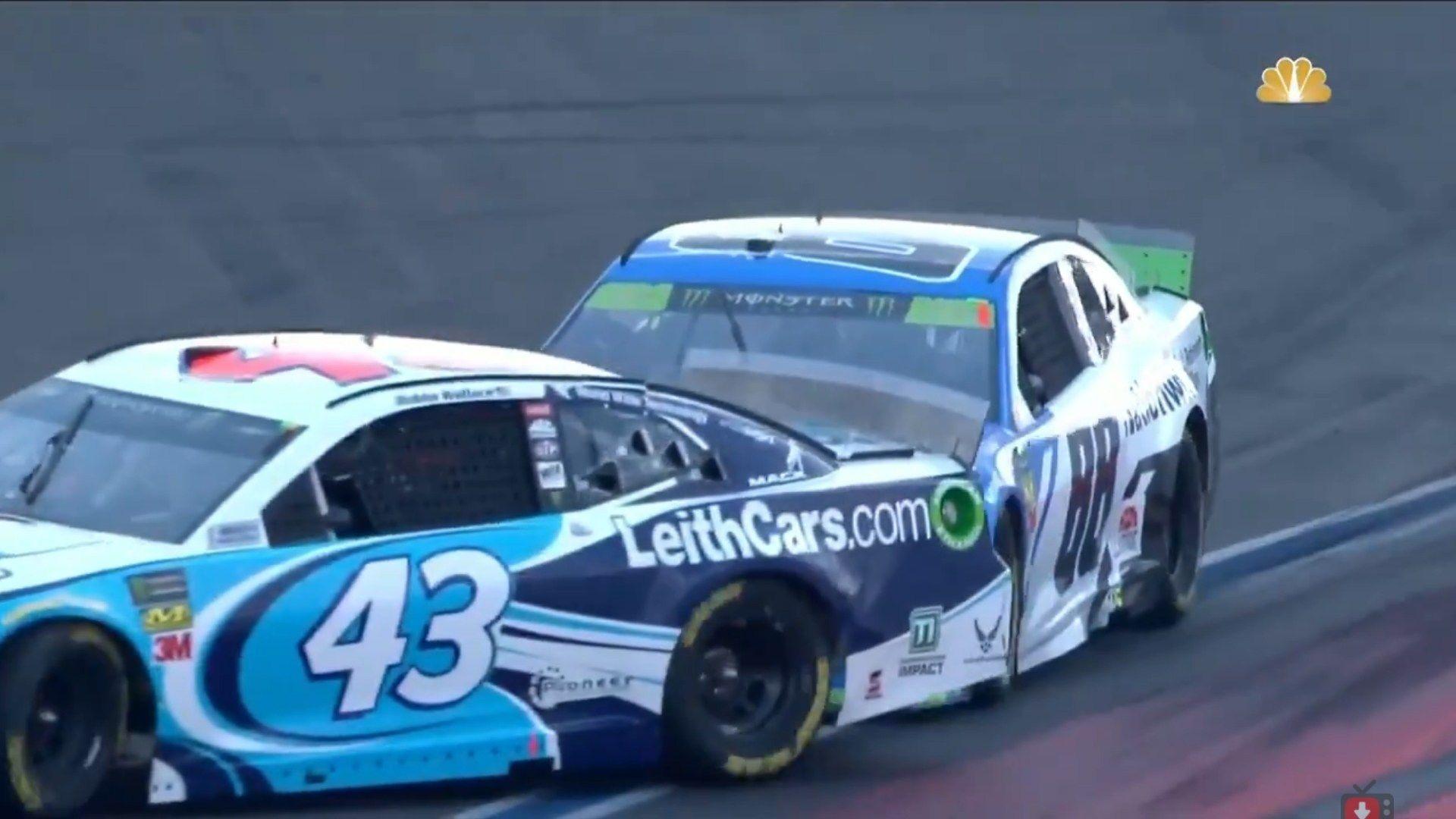 1920x1080 Video: Alex Bowman Intentionally Spins Bubba Wallace For Giving