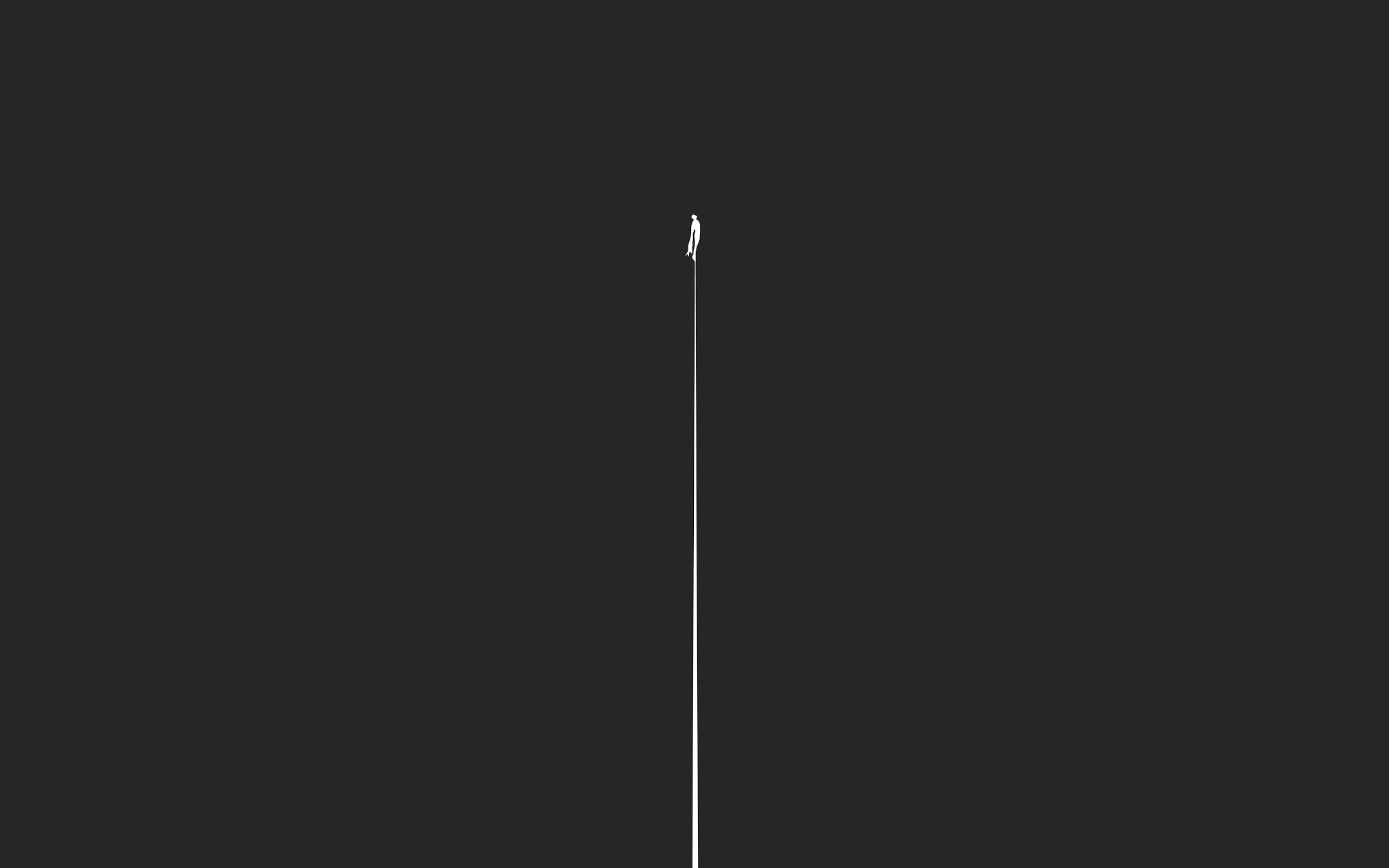 2048x1280 Outside the Rat Race: Superman Minimalist Mobile and Desktop Wallpaper