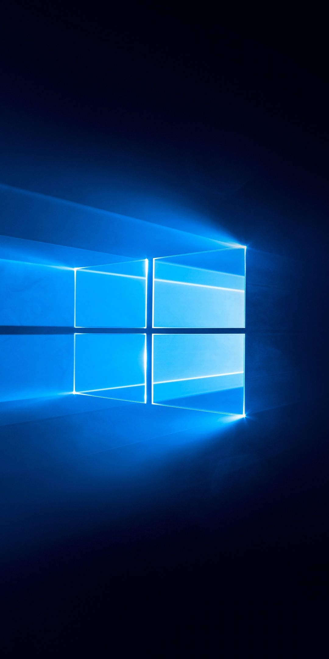 1080x2160 Windows 10 Wallpaper 4K, Dark, Blue background, 5K, 8K