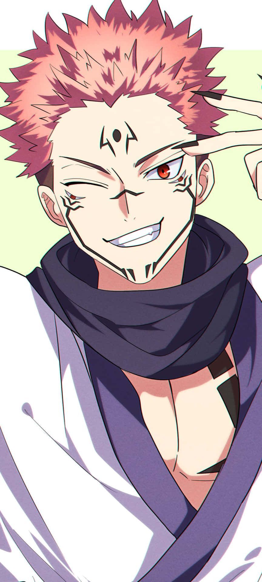 864x1920 Download Sukuna Anime Character Smile Wallpaper
