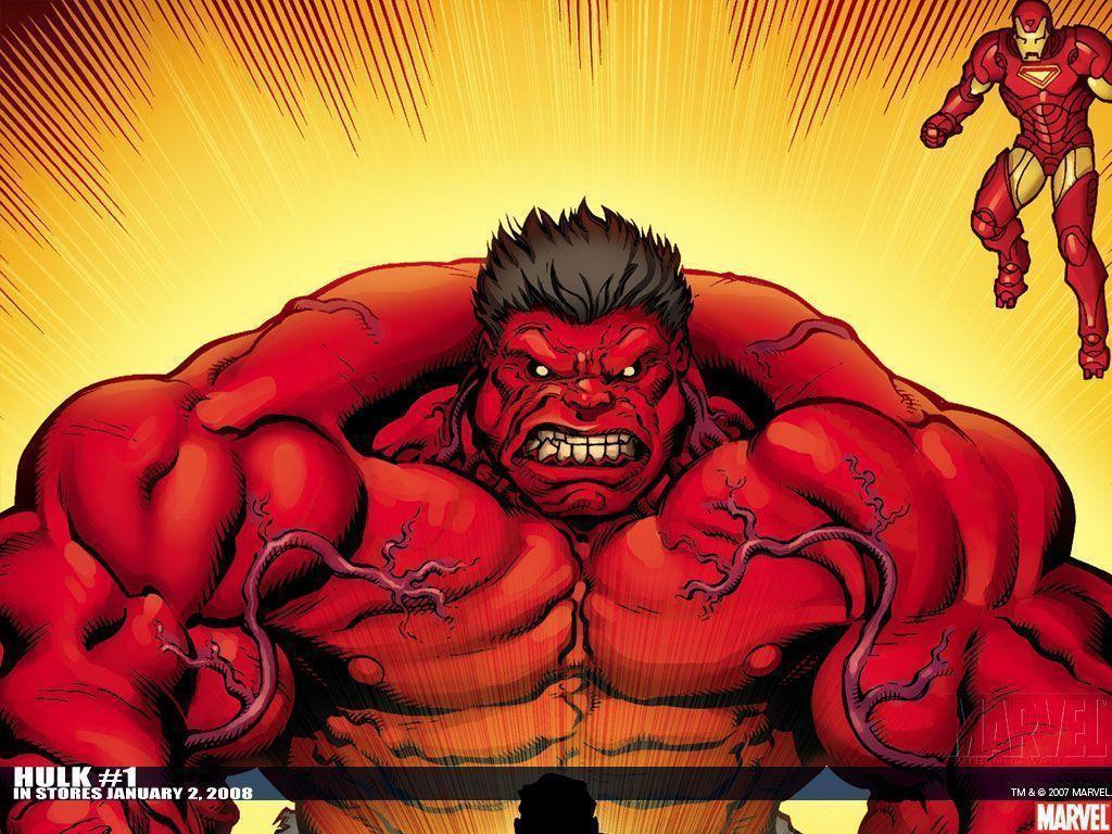 1024x768 Red Hulk Wallpaper