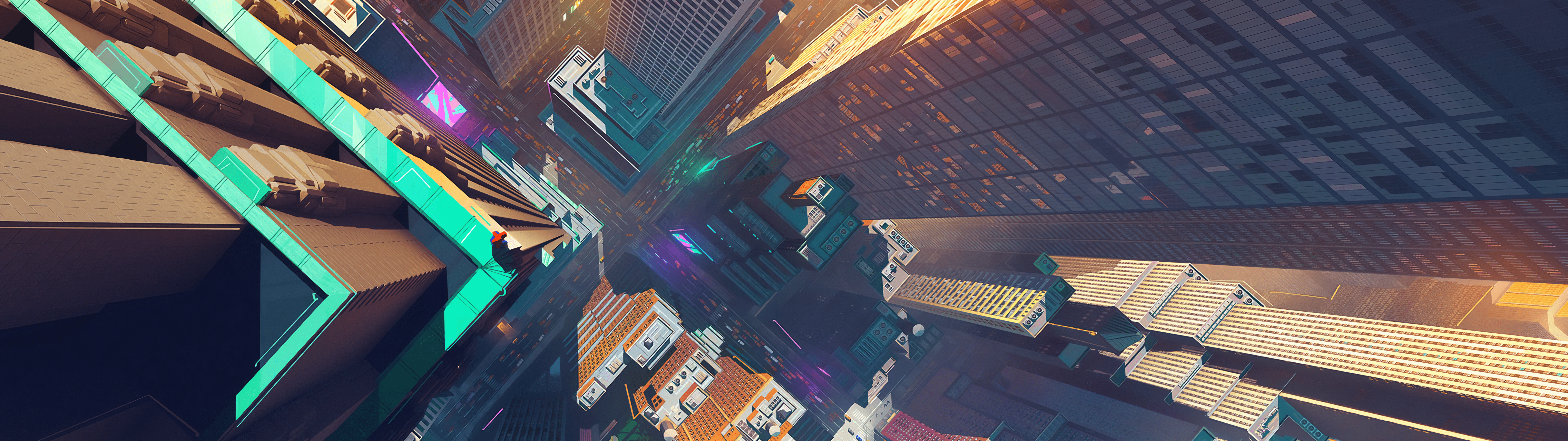 7680x2160 Spider Man: Into The Spider Verse Overview Bastien