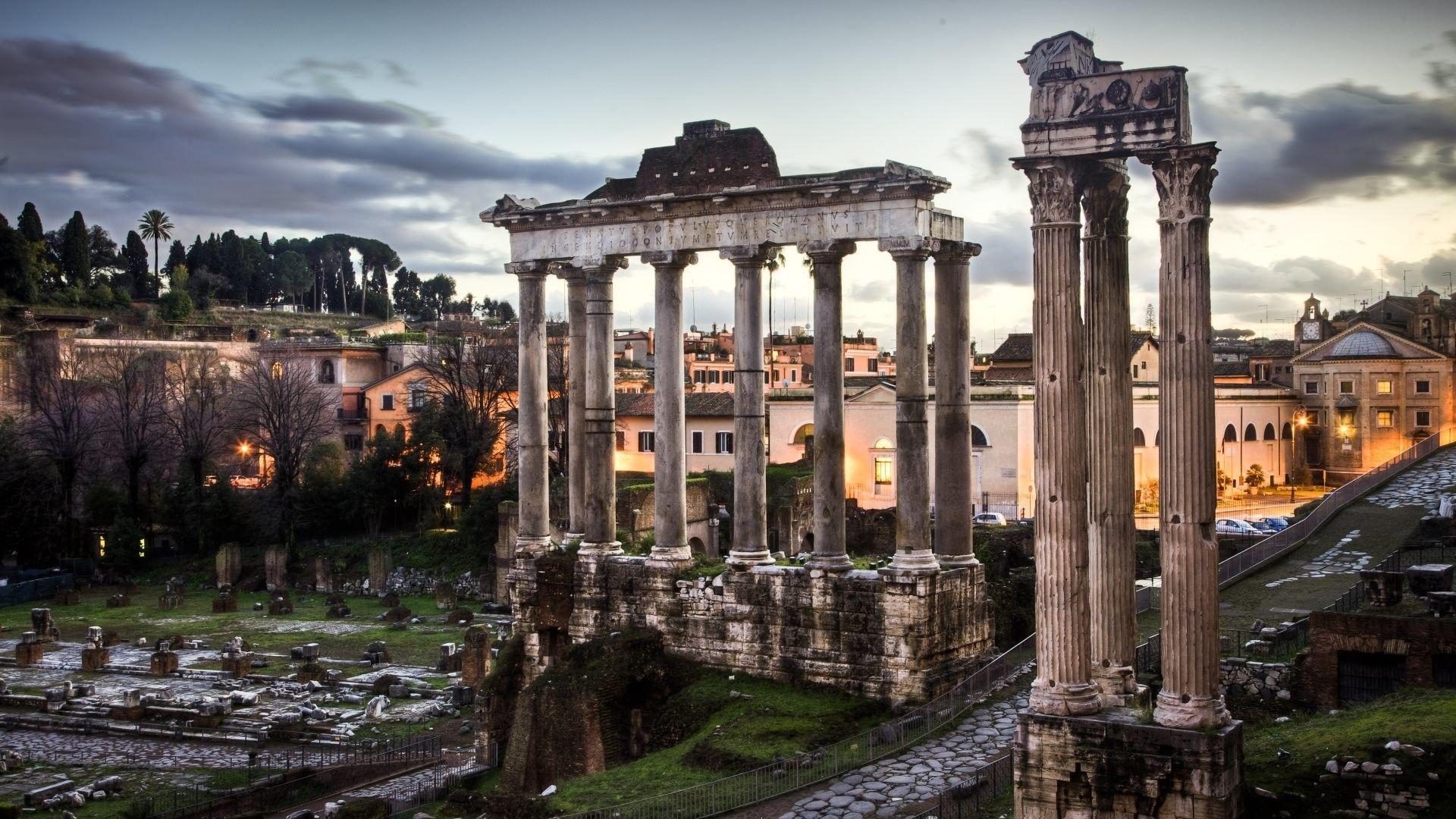 1920x1080 Colosseum Wallpaper old building with sky