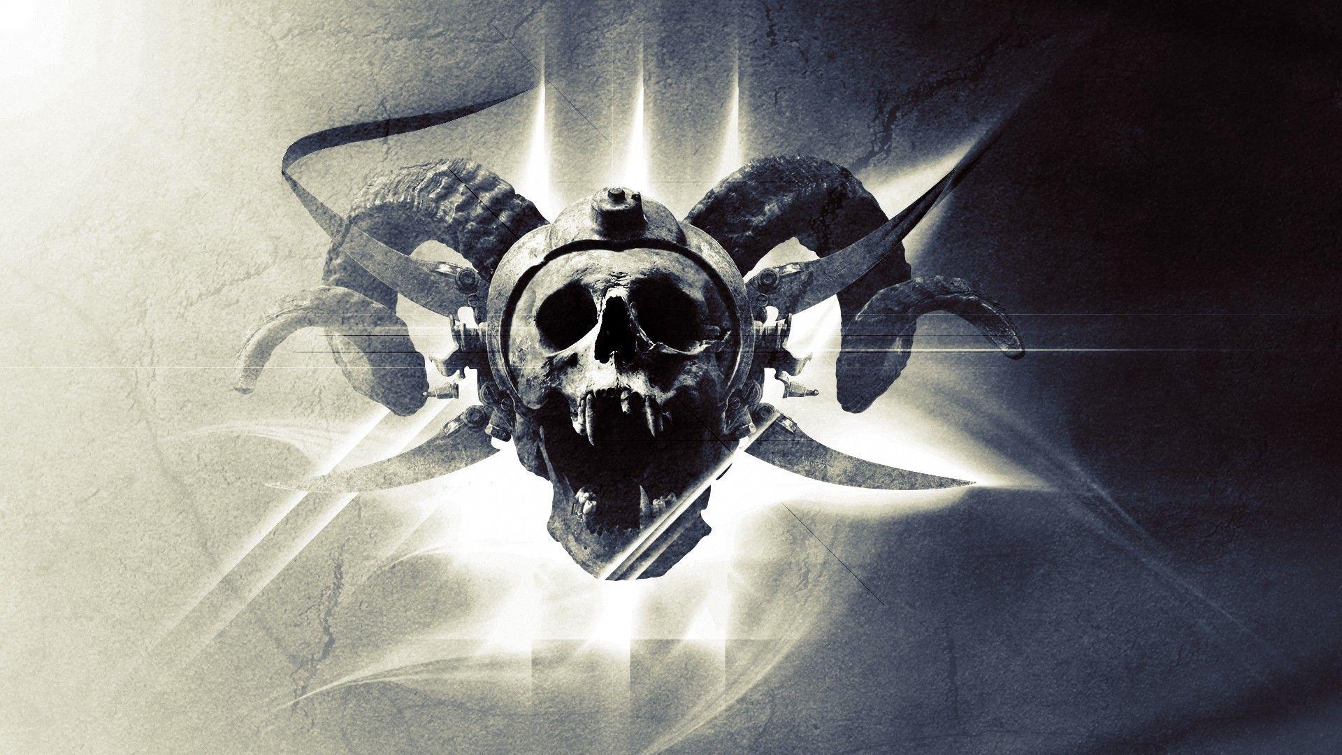 1920x1080 Skull With Horns HD Wallpaper With Horns