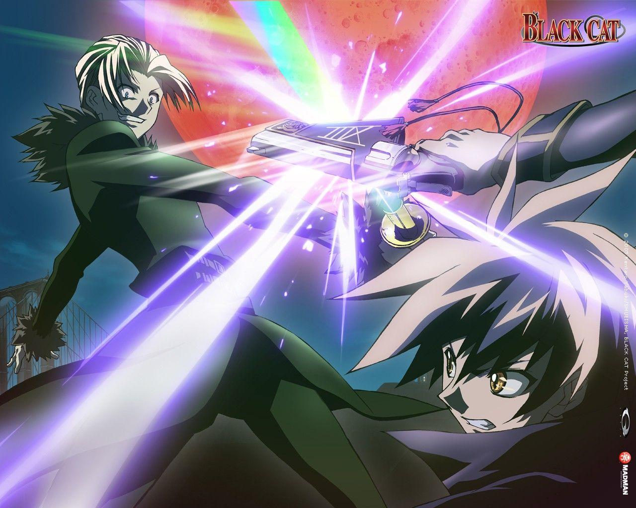 1280x1024 Black Cat (Series), Wallpaper Anime Image Board